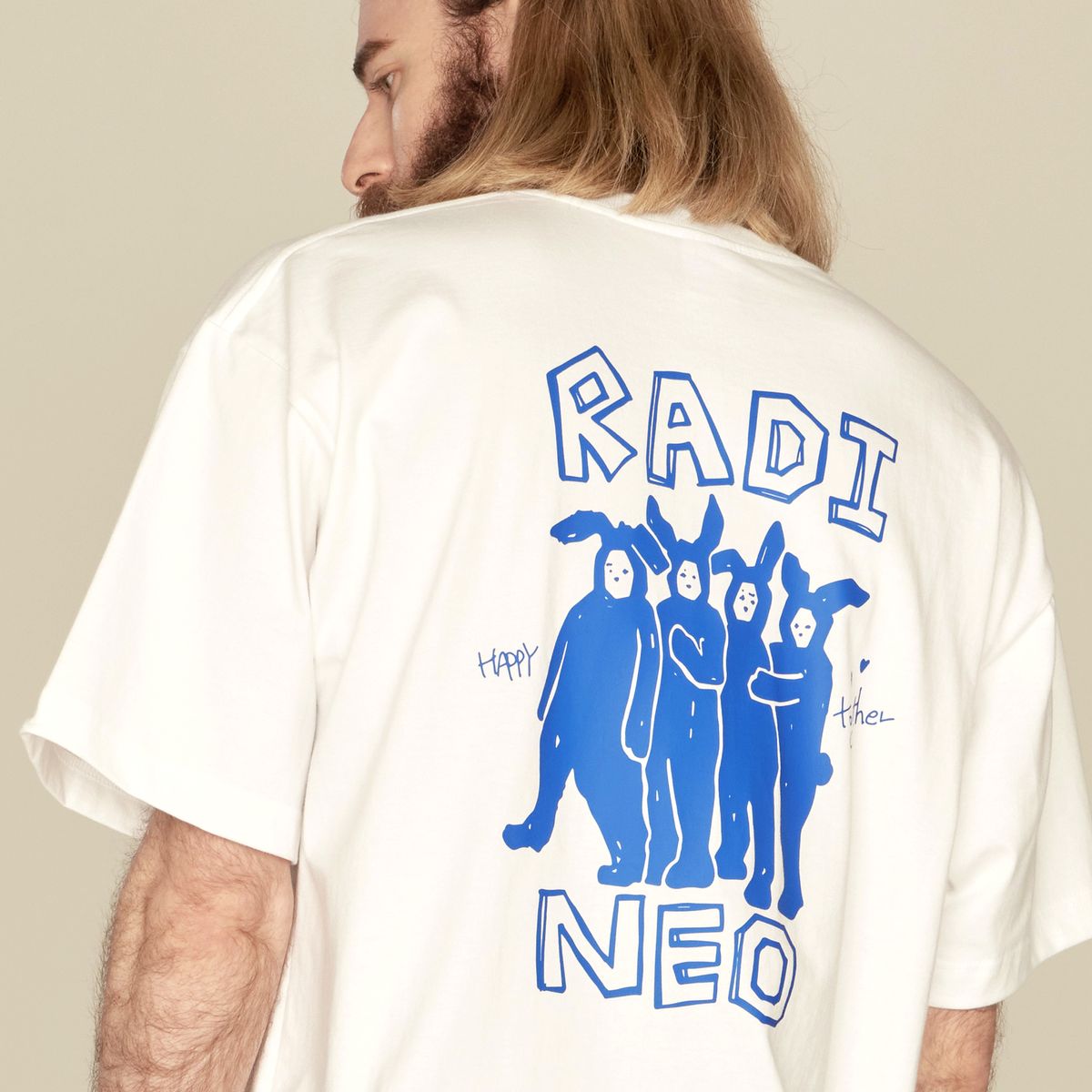라디네오(RADINEO) 해피투게더 반팔 티셔츠 화이트