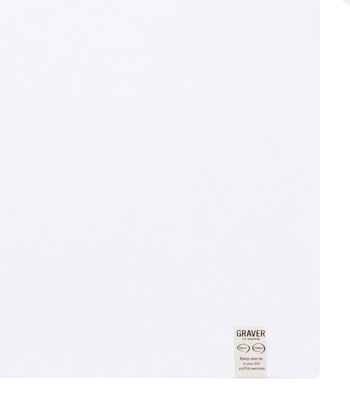 그레이버(GRAVER) [UNISEX]빅 라이프 로고하트 스마일 반팔티_화이트