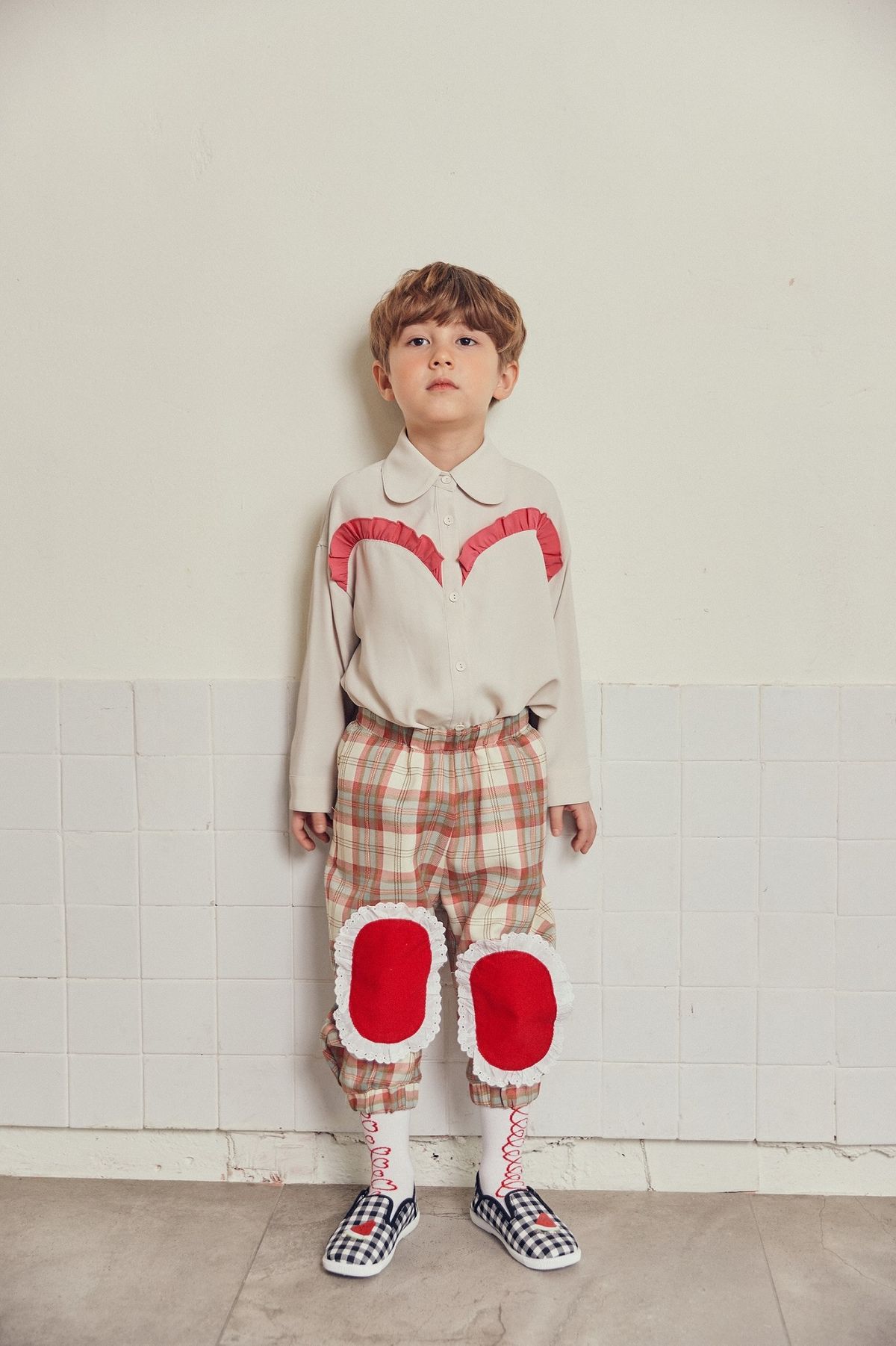 디망쉬키즈(DIMANCHE KIDS) 선물팬츠(레드)