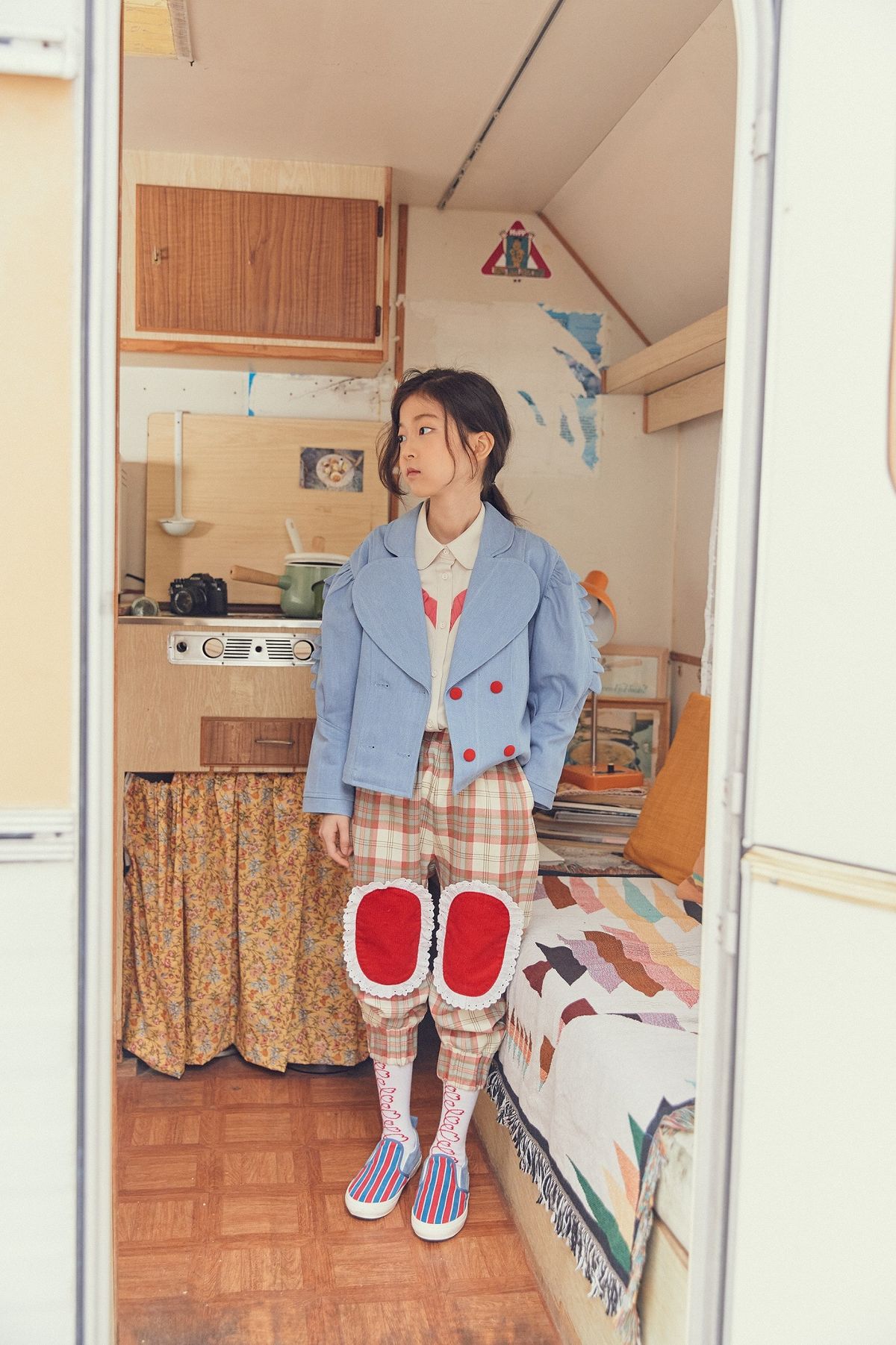 디망쉬키즈(DIMANCHE KIDS) 선물팬츠(레드)