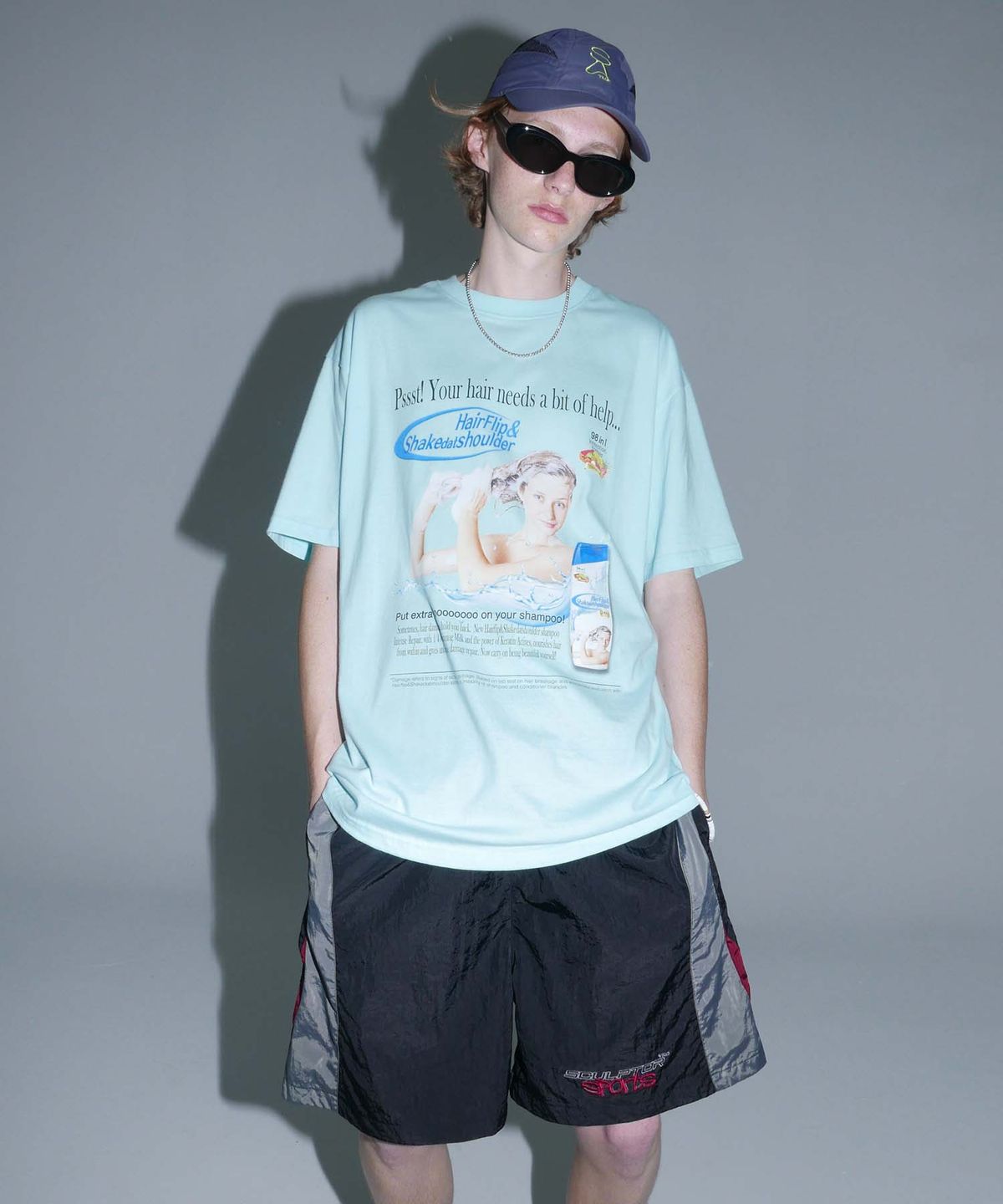 스컬프터(SCULPTOR) Hair Needs Help Tee Mint