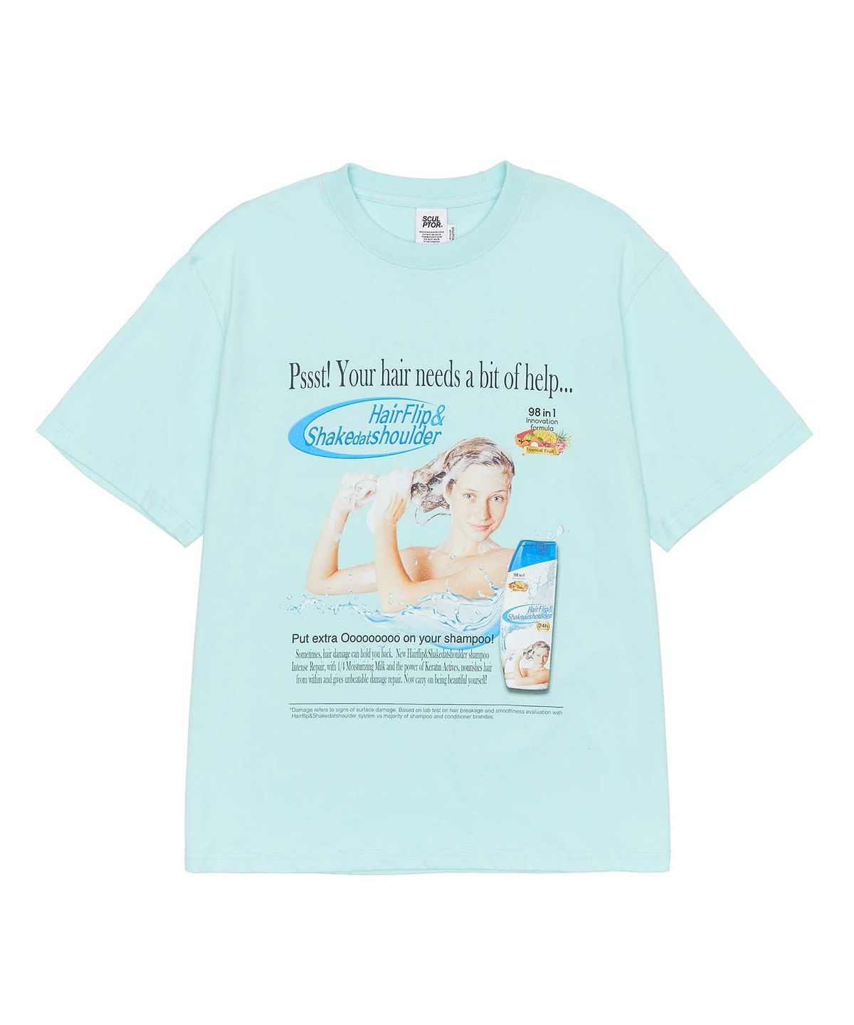스컬프터(SCULPTOR) Hair Needs Help Tee Mint