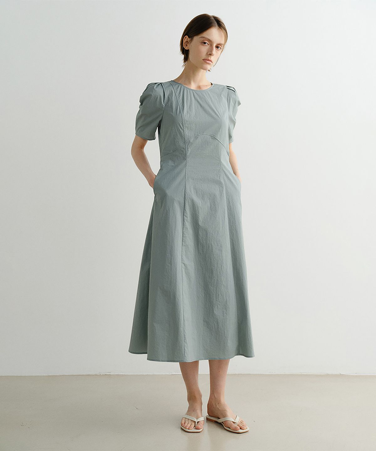 이아(EAAH) RAYE DRESS (GREYBLUE)
