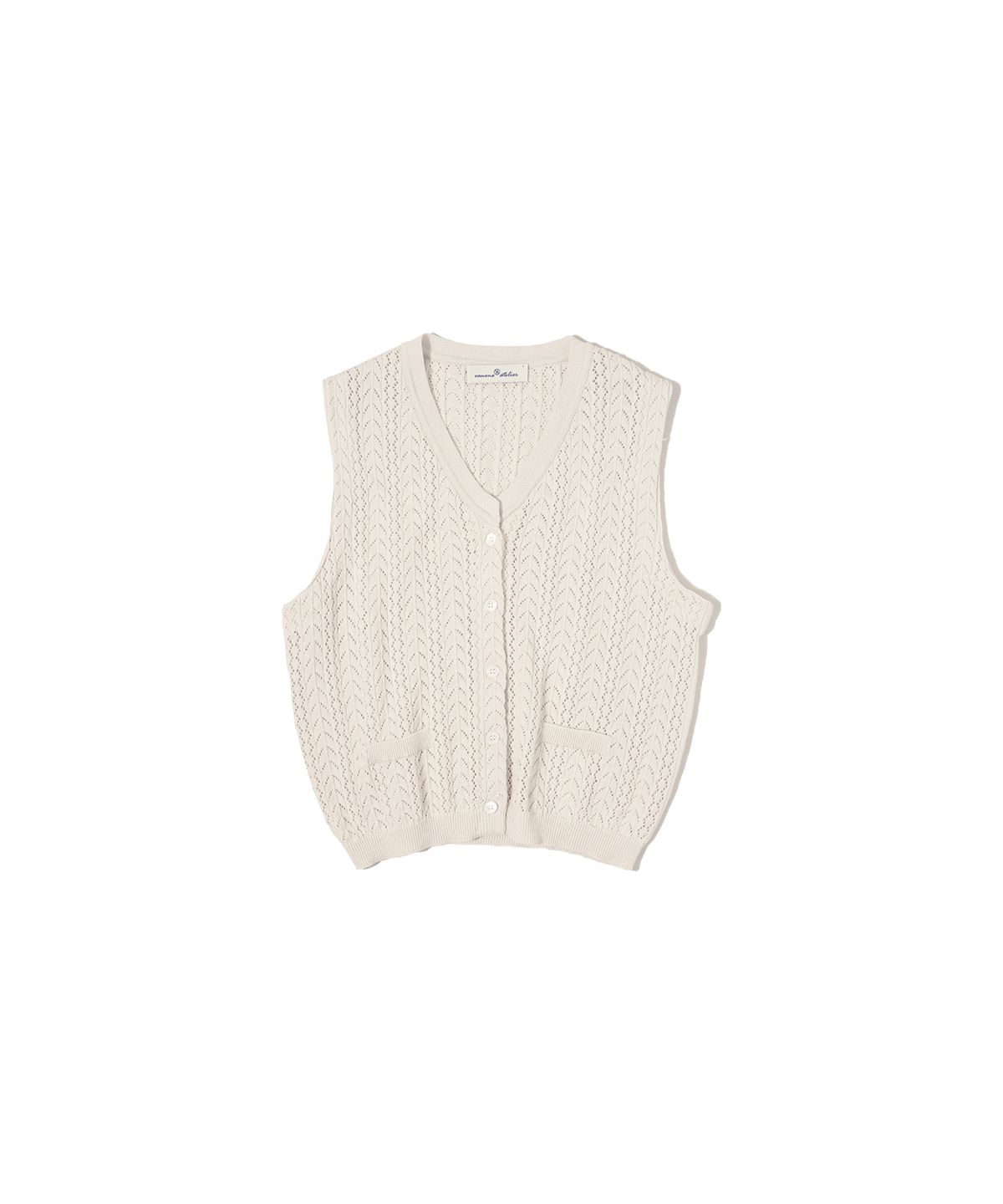 반원 아틀리에(VANONE ATELIER) A3424 Resort net vest_Light beige