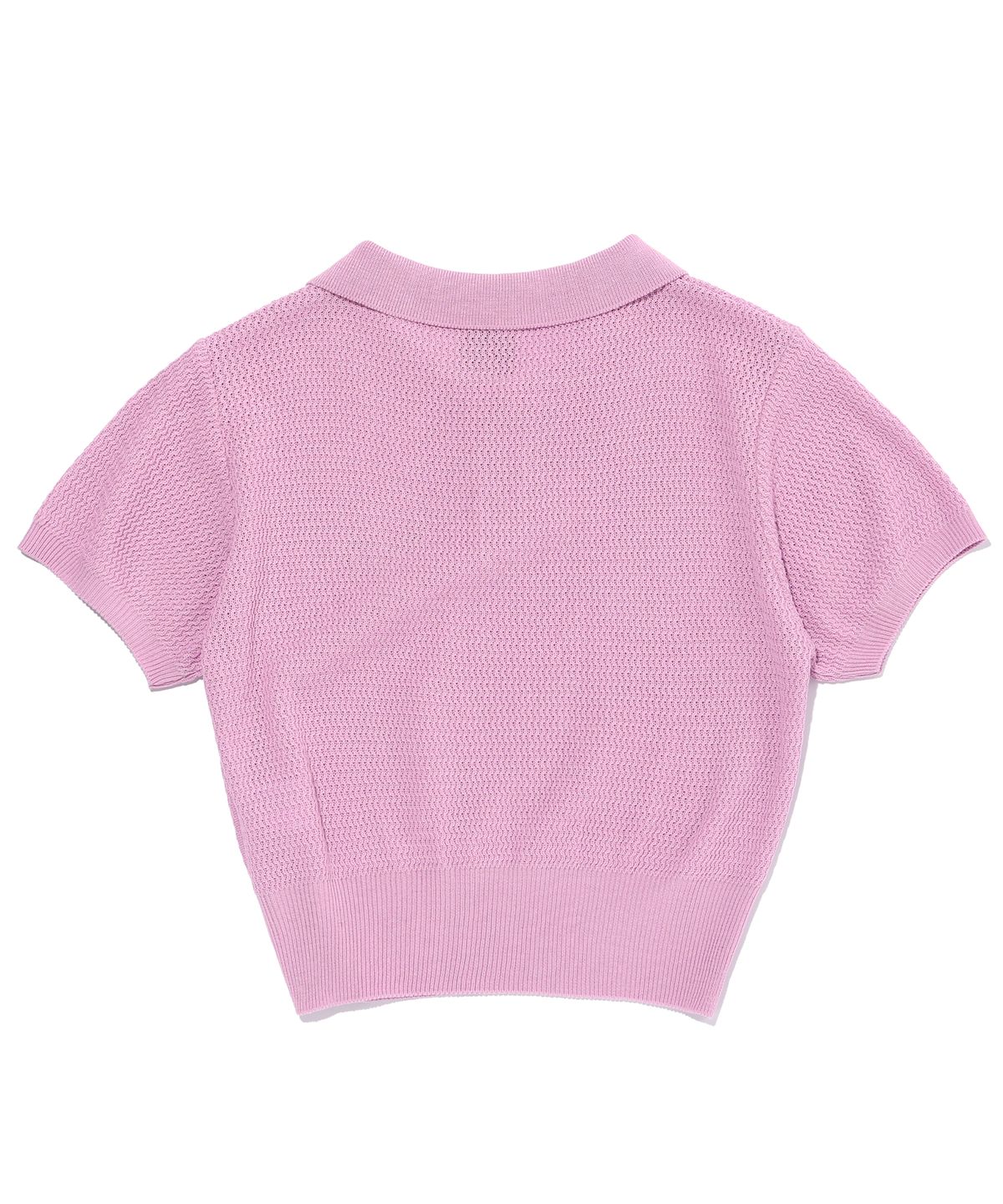 이퓨원트(IFYOUWANT) Willing Rose PK Knit Short Sleeve pink