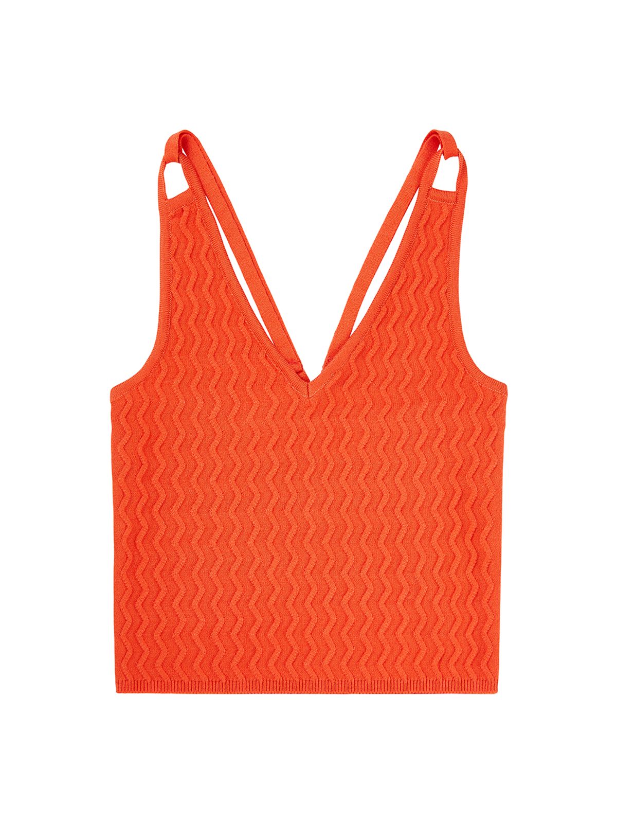 에즈이프 캘리(ASIF CALIE) CROSS BACKLESS KNIT VEST ORANGE