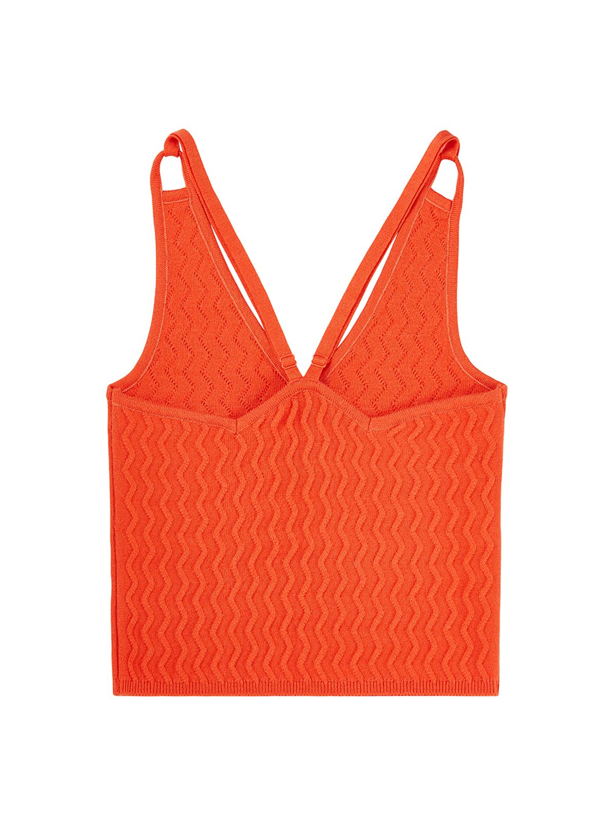 에즈이프 캘리(ASIF CALIE) CROSS BACKLESS KNIT VEST ORANGE