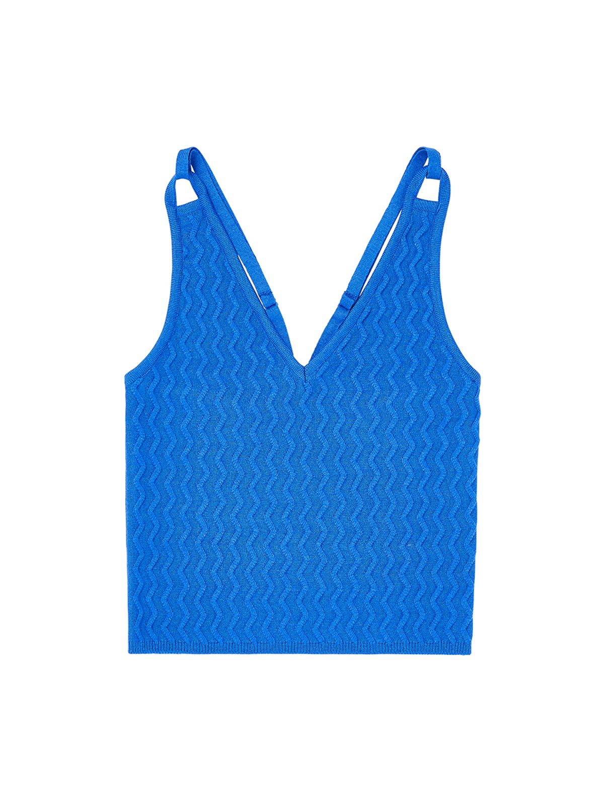 에즈이프 캘리(ASIF CALIE) CROSS BACKLESS KNIT VEST BLUE
