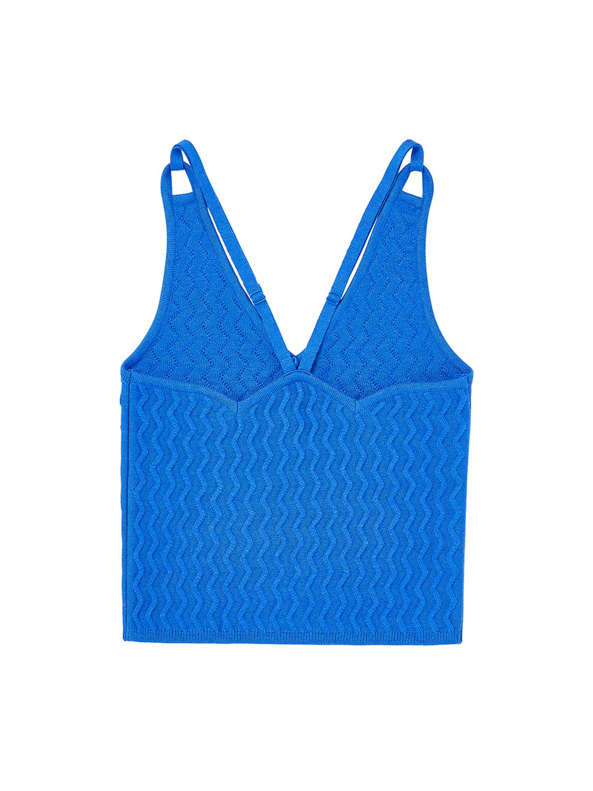 에즈이프 캘리(ASIF CALIE) CROSS BACKLESS KNIT VEST BLUE