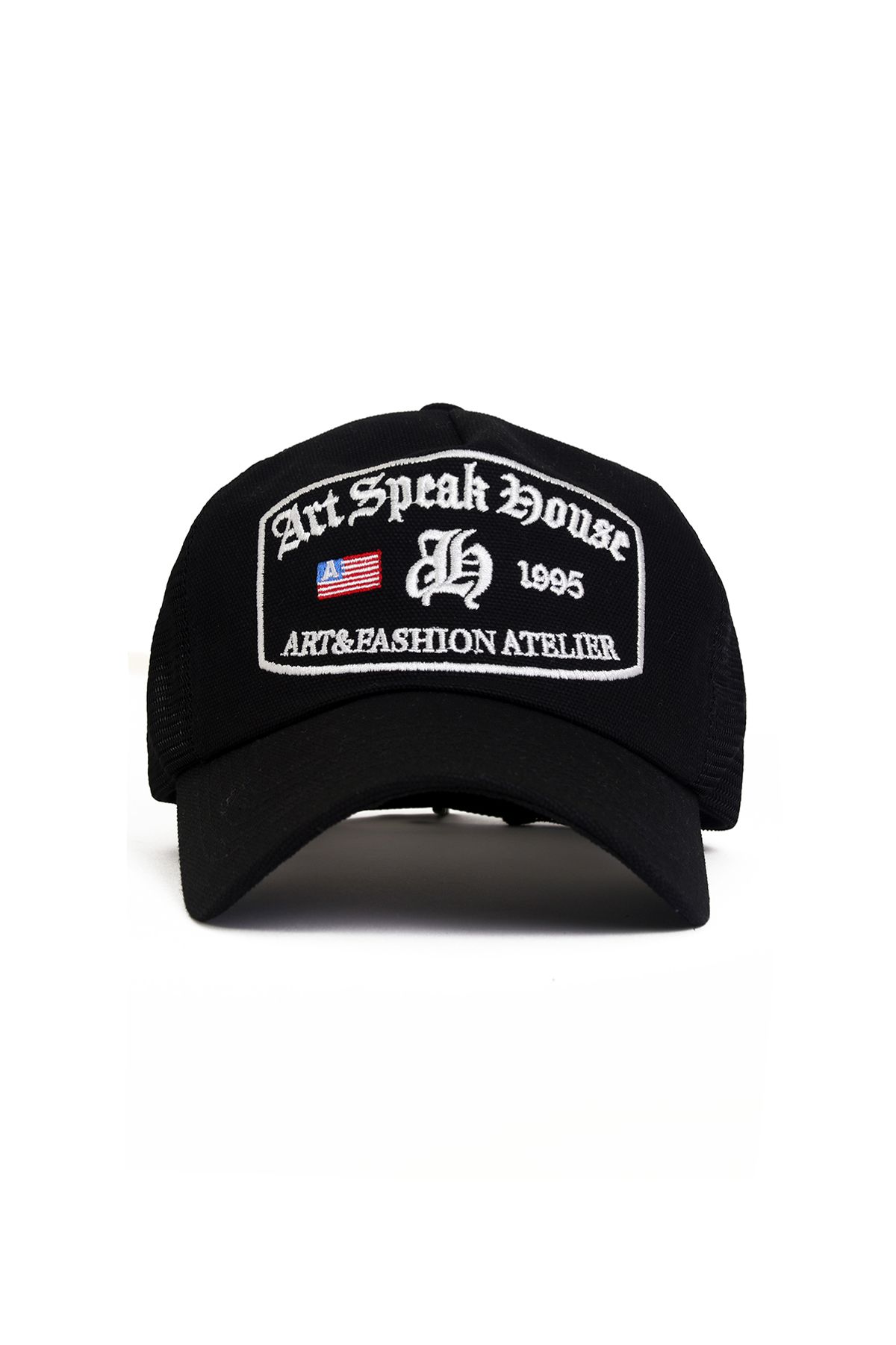 아트스피크하우스(ART SPEAK HOUSE) A&F GOTHIC LOGO MESH CAP_BLACK