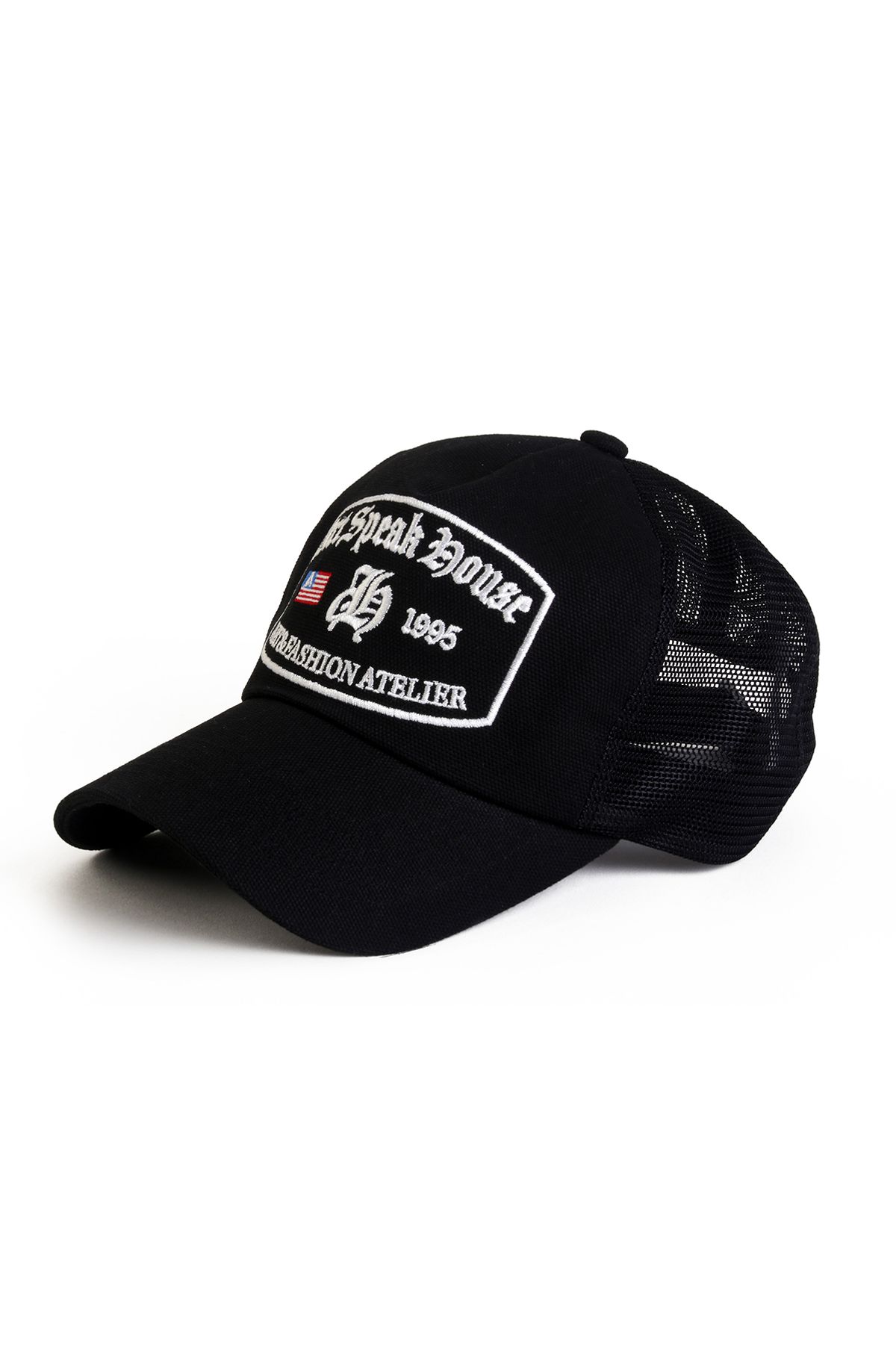 아트스피크하우스(ART SPEAK HOUSE) A&F GOTHIC LOGO MESH CAP_BLACK