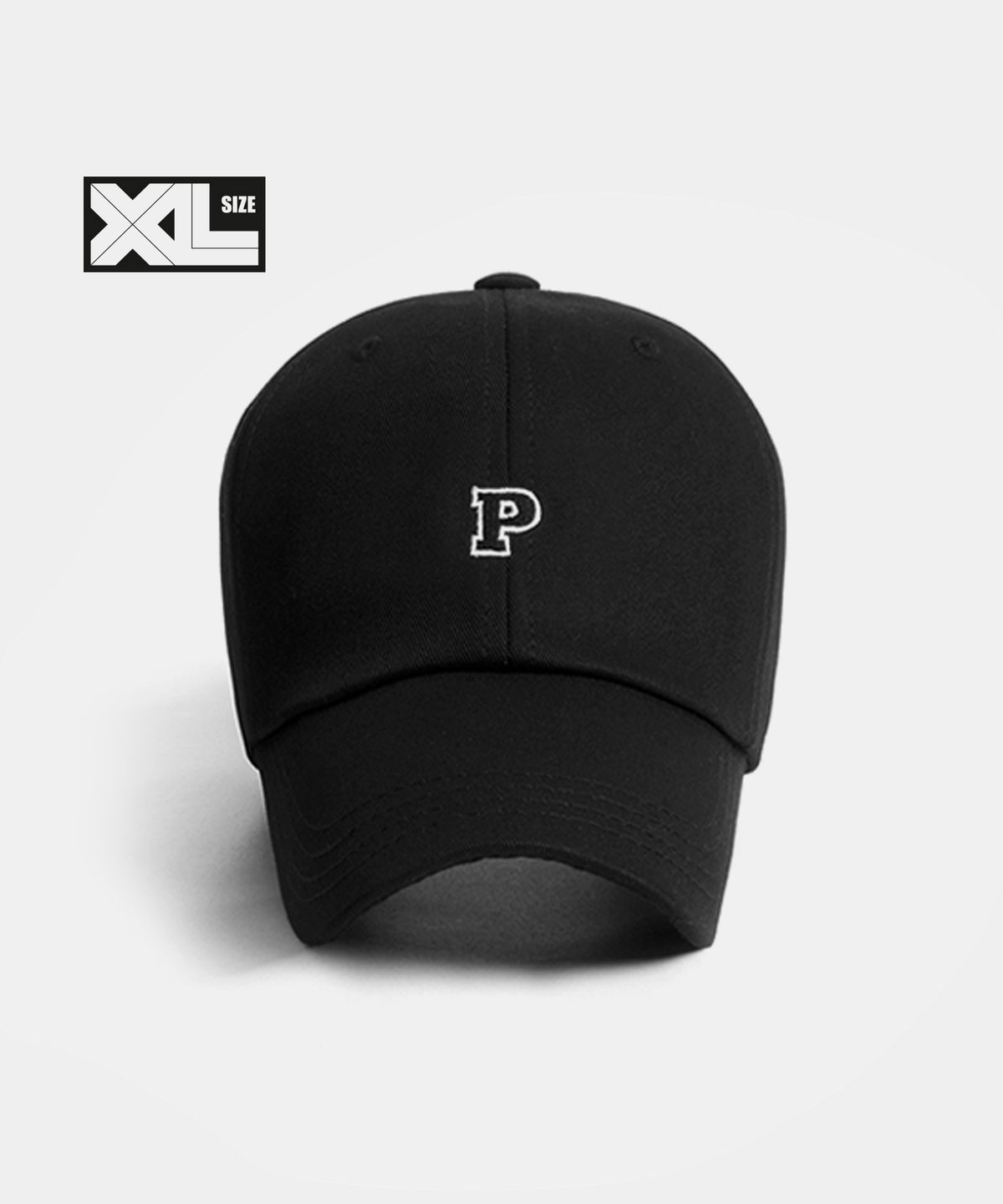 플래토(PLATEAU) 빅사이즈 볼캡 XL PLATEAU P CAP BLACK
