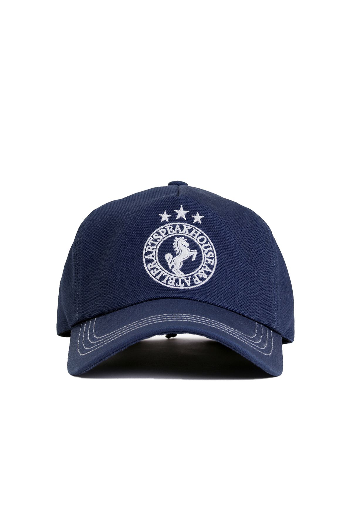 아트스피크하우스(ART SPEAK HOUSE) HORSE SYMBOL 5PANEL CAP_PRUSSIAN BLUE