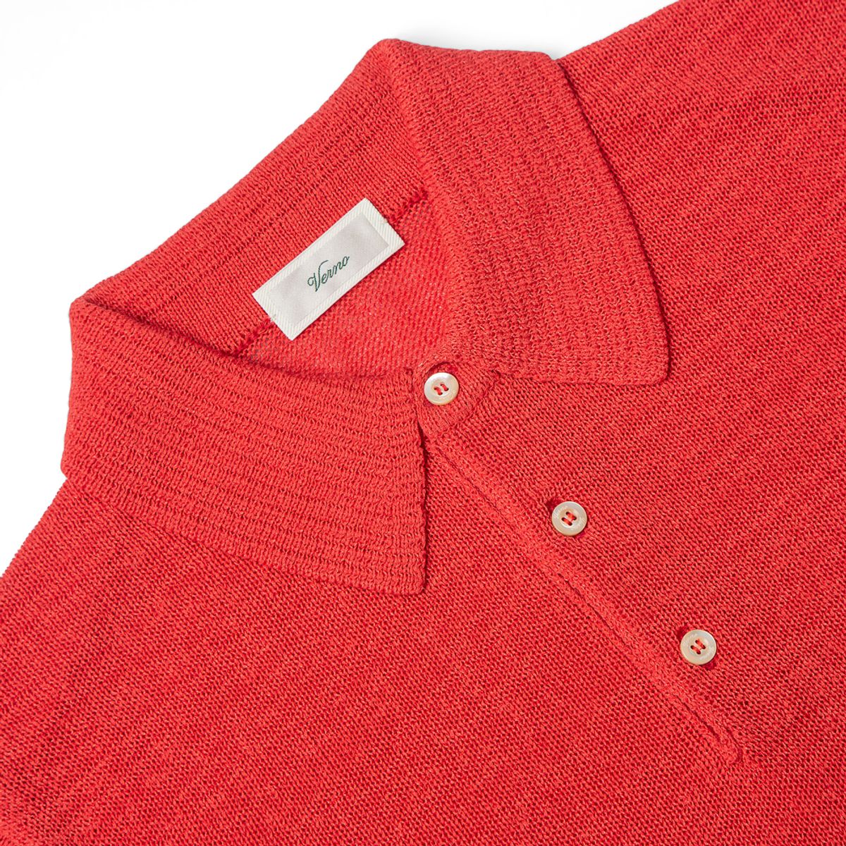 베르노(VERNO) Essential_polo_knit Red