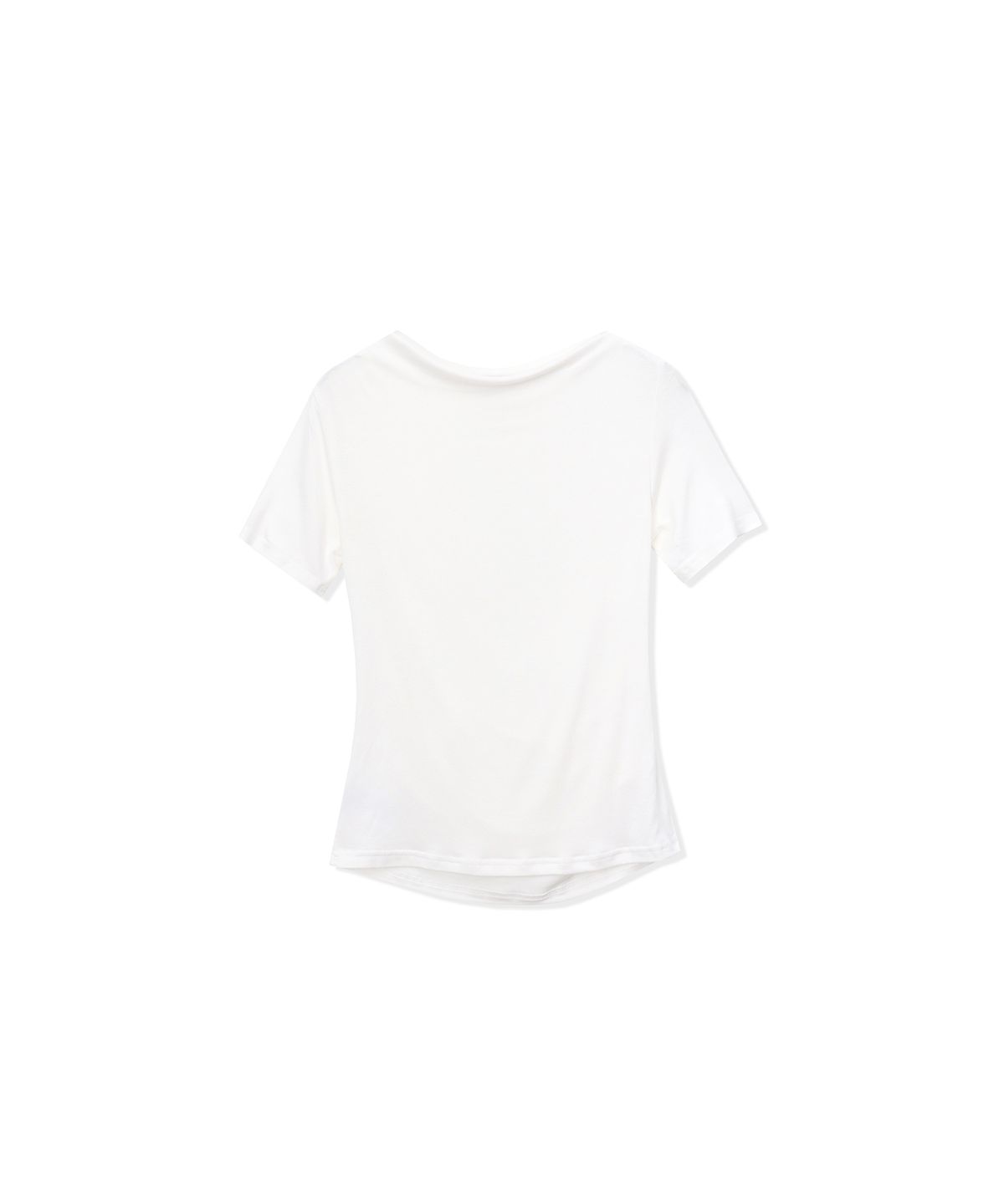 320쇼룸(320SHOWROOM) Side Pintuck Boat Neck Shirring Short Sleeve White