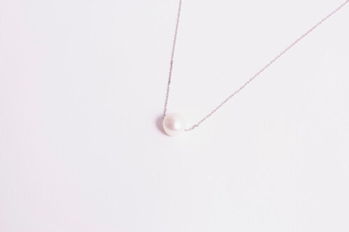 모드곤(MODGONE) 10mm 담수 진주 심플 롱 목걸이 Fresh 10mm Water Pearl simple long necklace