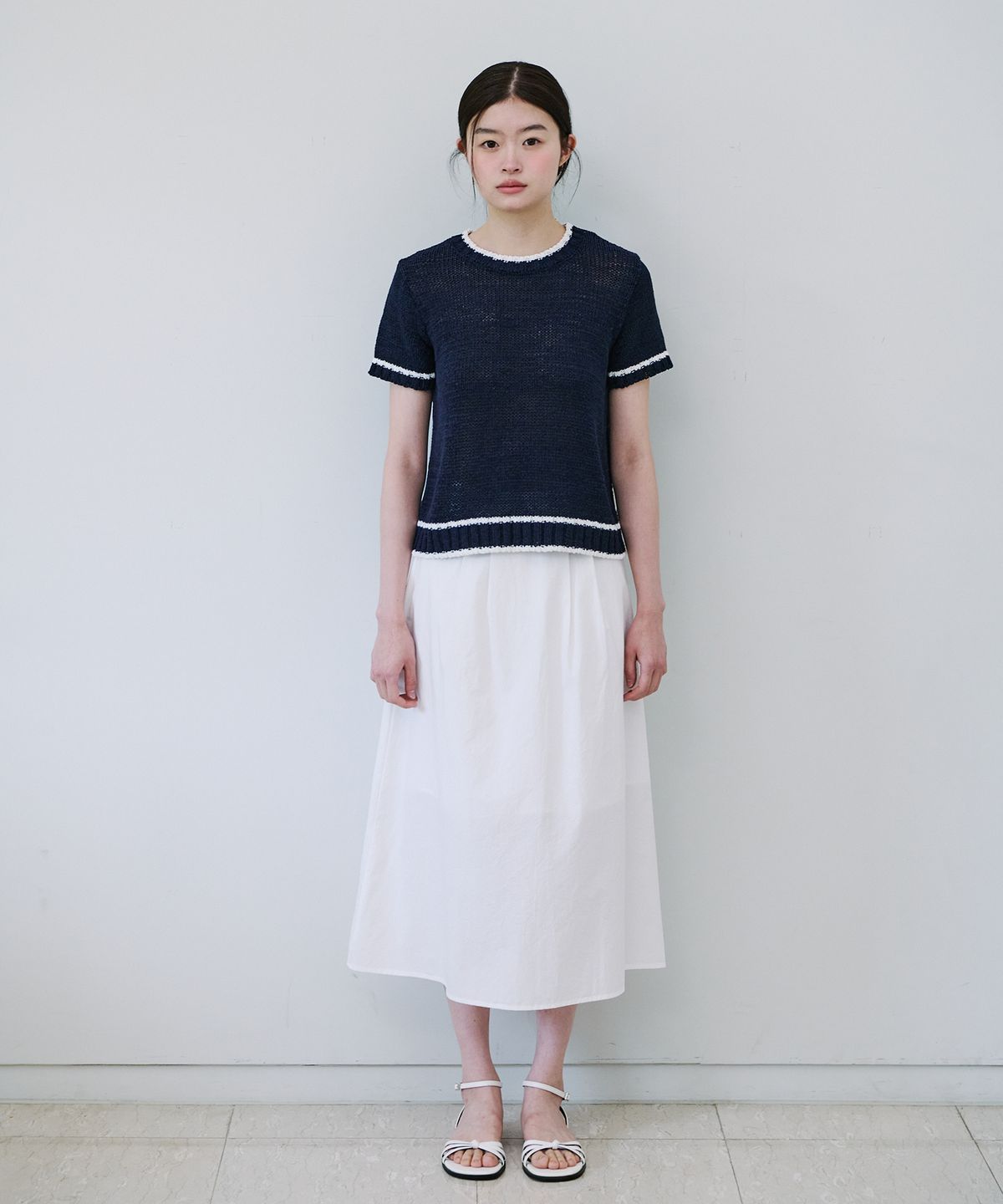 엽페(YUPPE) COTTON LONG SKIRT_WHITE