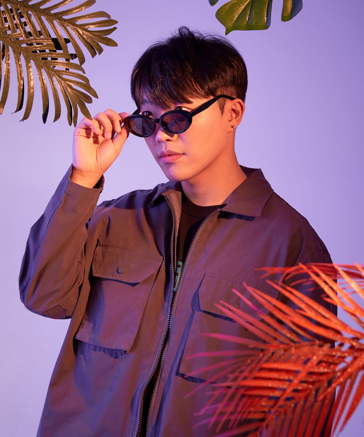 리즈리스(LEEDSLESS) Two way wing shirt jacket 투웨이 윙 셔츠자켓 [gray]