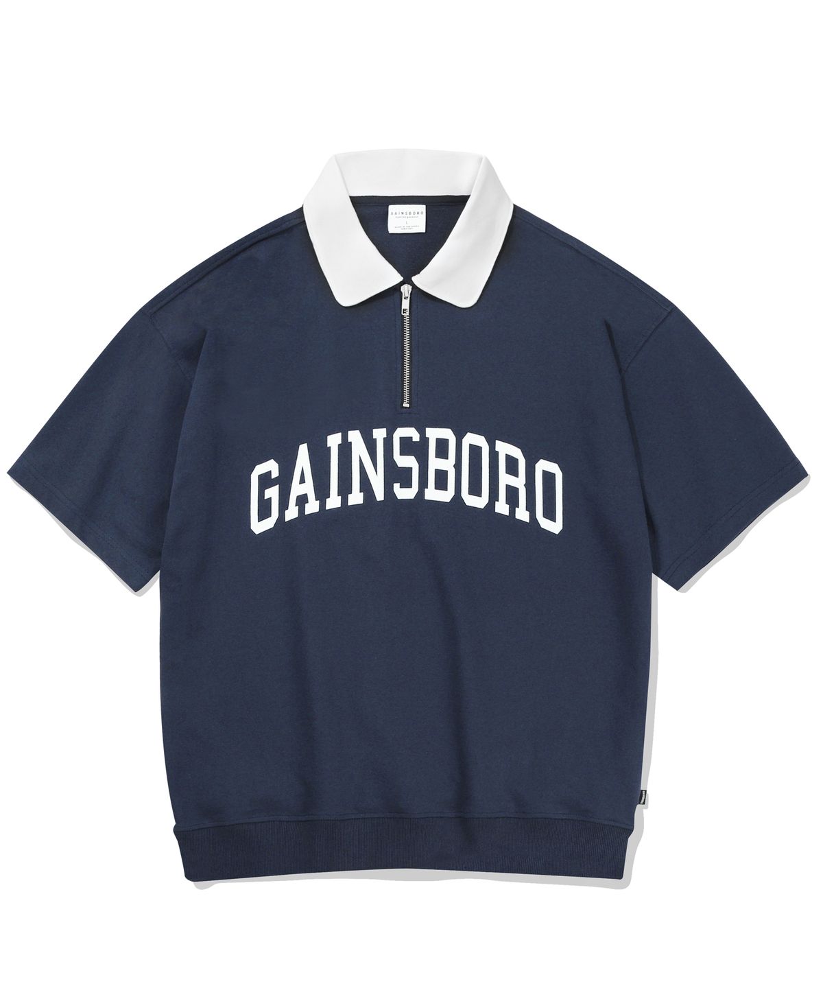 게인스보로(GAINSBORO) [SET] 아치로고 카라 맨투맨 셋업_네이비