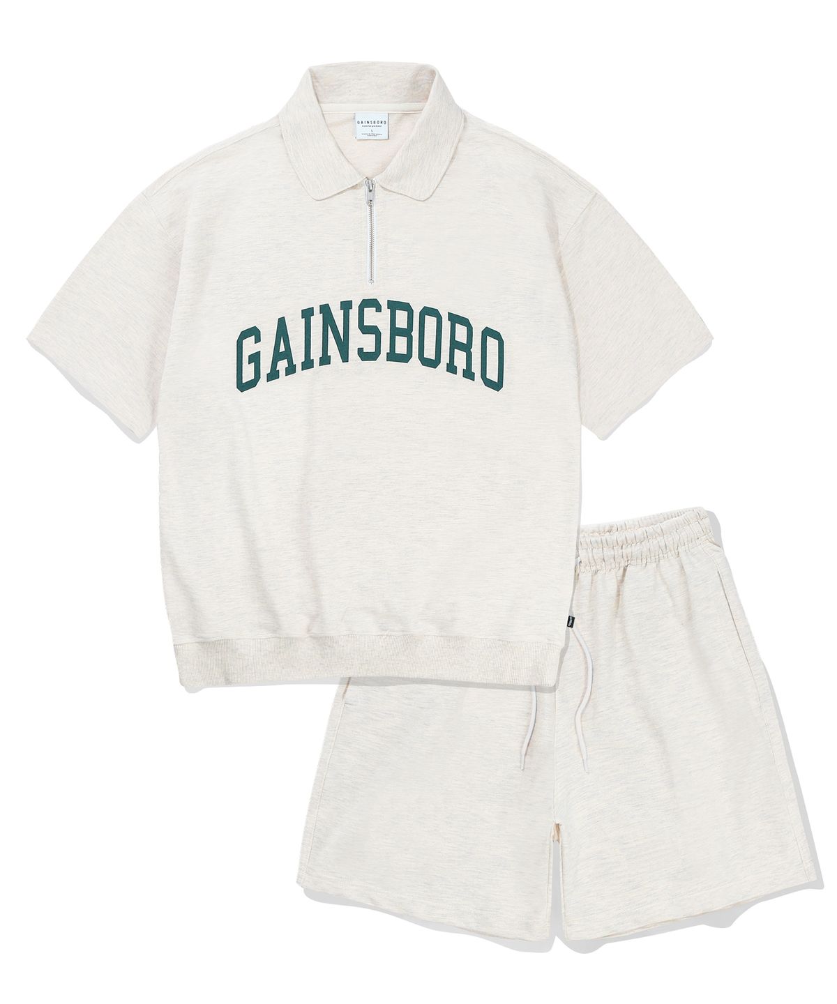 게인스보로(GAINSBORO) [SET] 아치로고 카라 맨투맨 셋업 (5컬러)