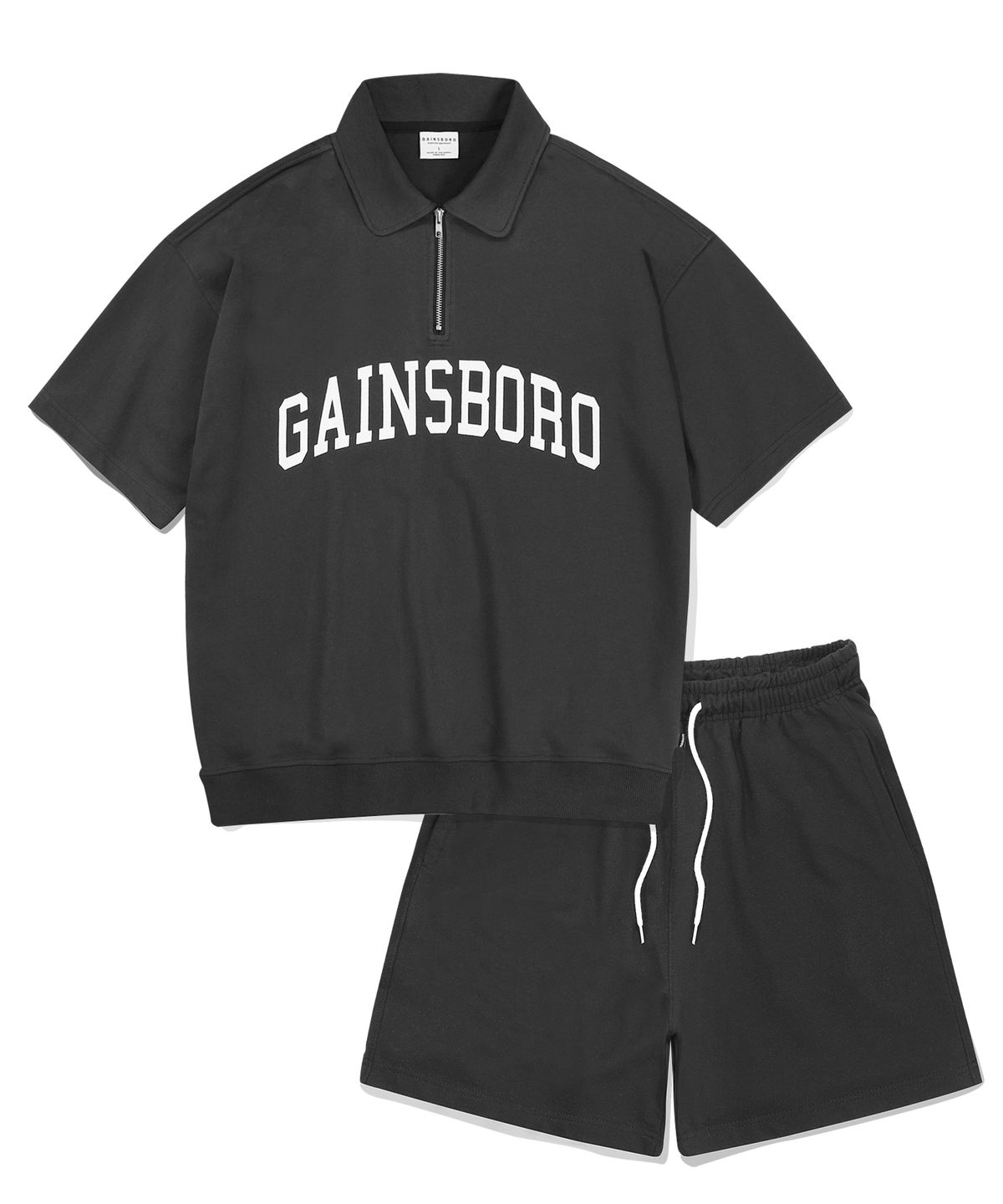게인스보로(GAINSBORO) [SET] 아치로고 카라 맨투맨 셋업 (5컬러)