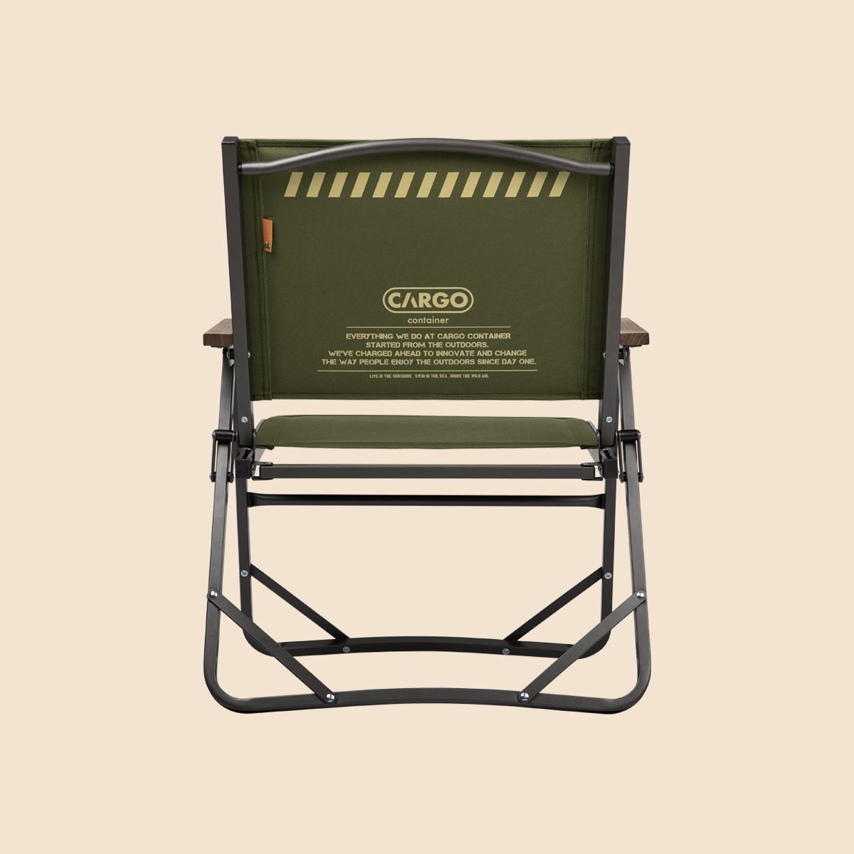카고 컨테이너(CARGO CONTAINER) 코지 폴딩체어 M 2ea (카키)