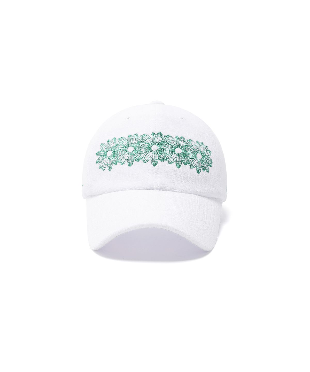 일레딧(ILLEDIT) FLOWER ARTWORK TERRY BALLCAP WHITE