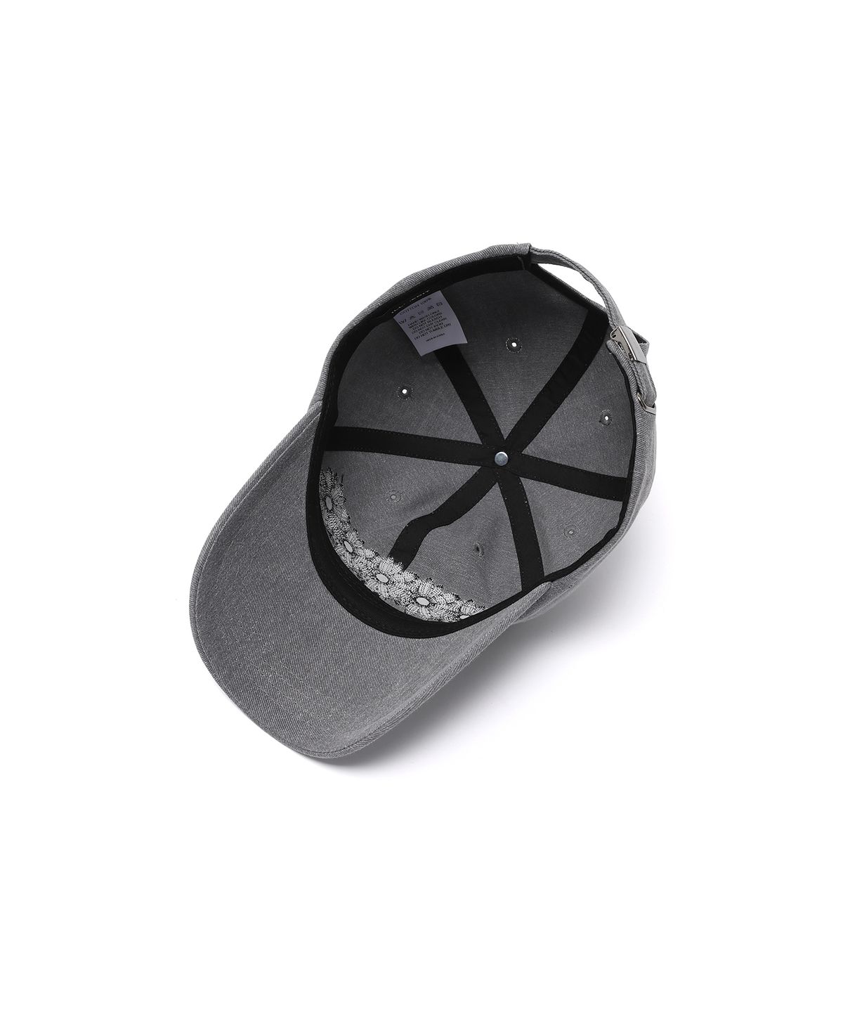 일레딧(ILLEDIT) FLOWER ARTWORK PIGMENT BALLCAP GREY