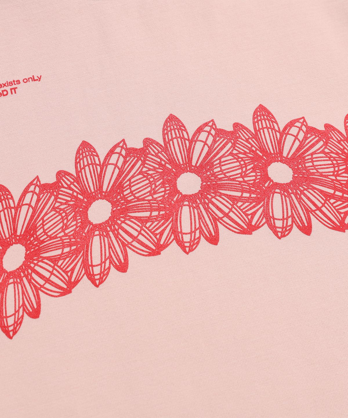 일레딧(ILLEDIT) FLOWER ARTWORK CROP TOP PINK