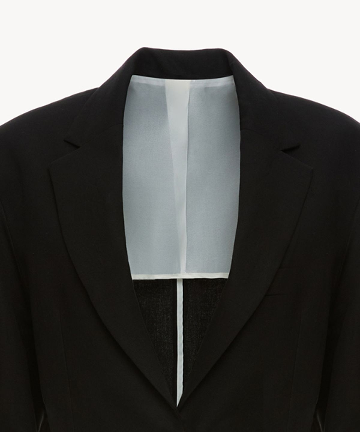 리디피(RIDIFI) BUTTONLESS LINEN JACKET_BLACK