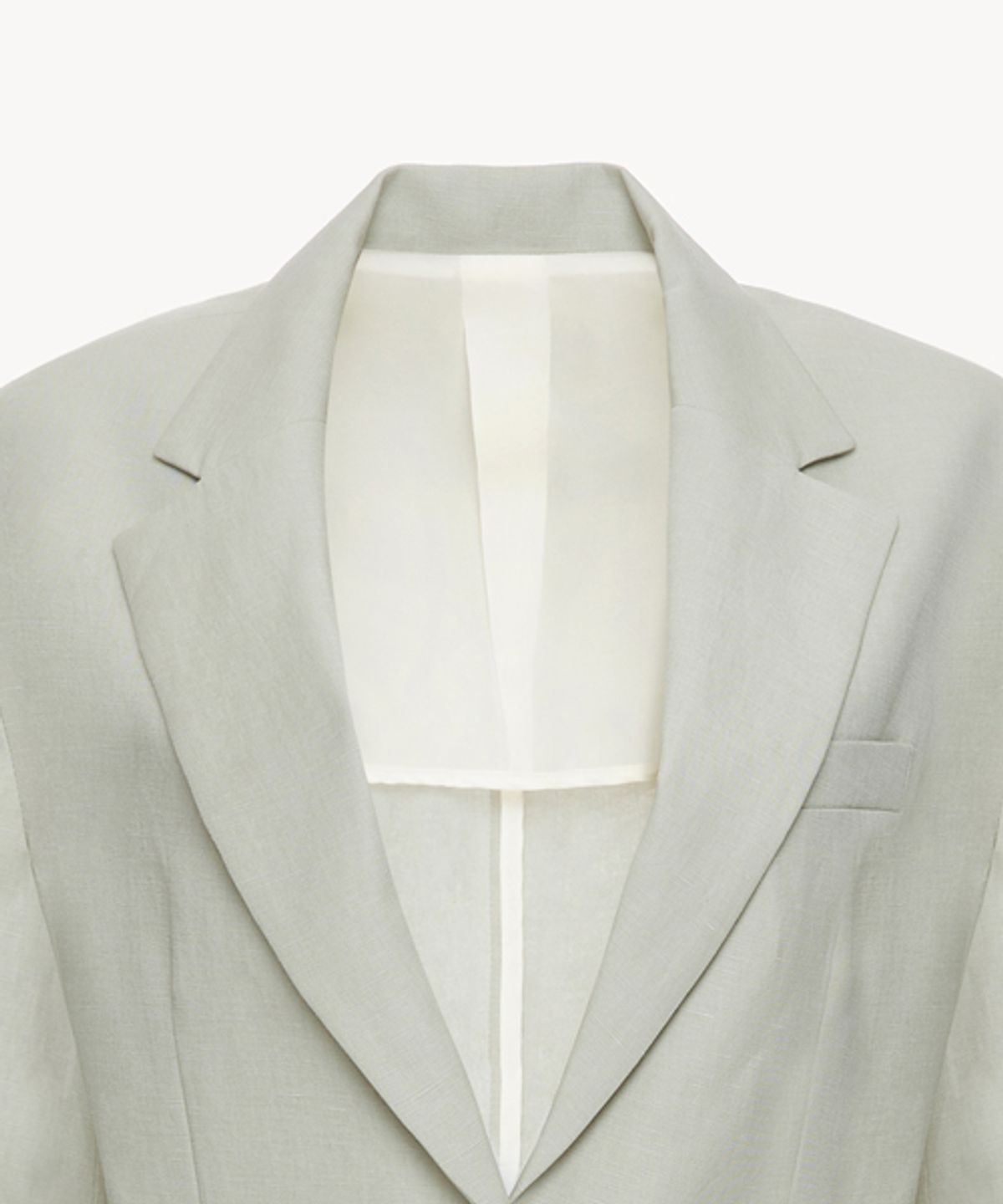 리디피(RIDIFI) BUTTONLESS LINEN JACKET_LIGHT BEIGE