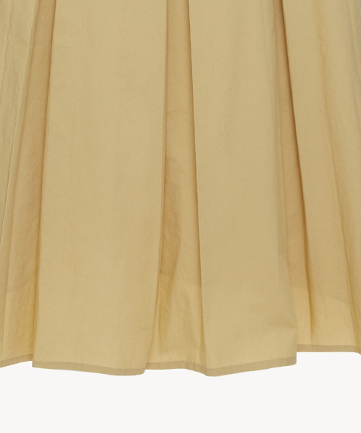 리디피(RIDIFI) COTTON PLEATS SKIRT_BEIGE