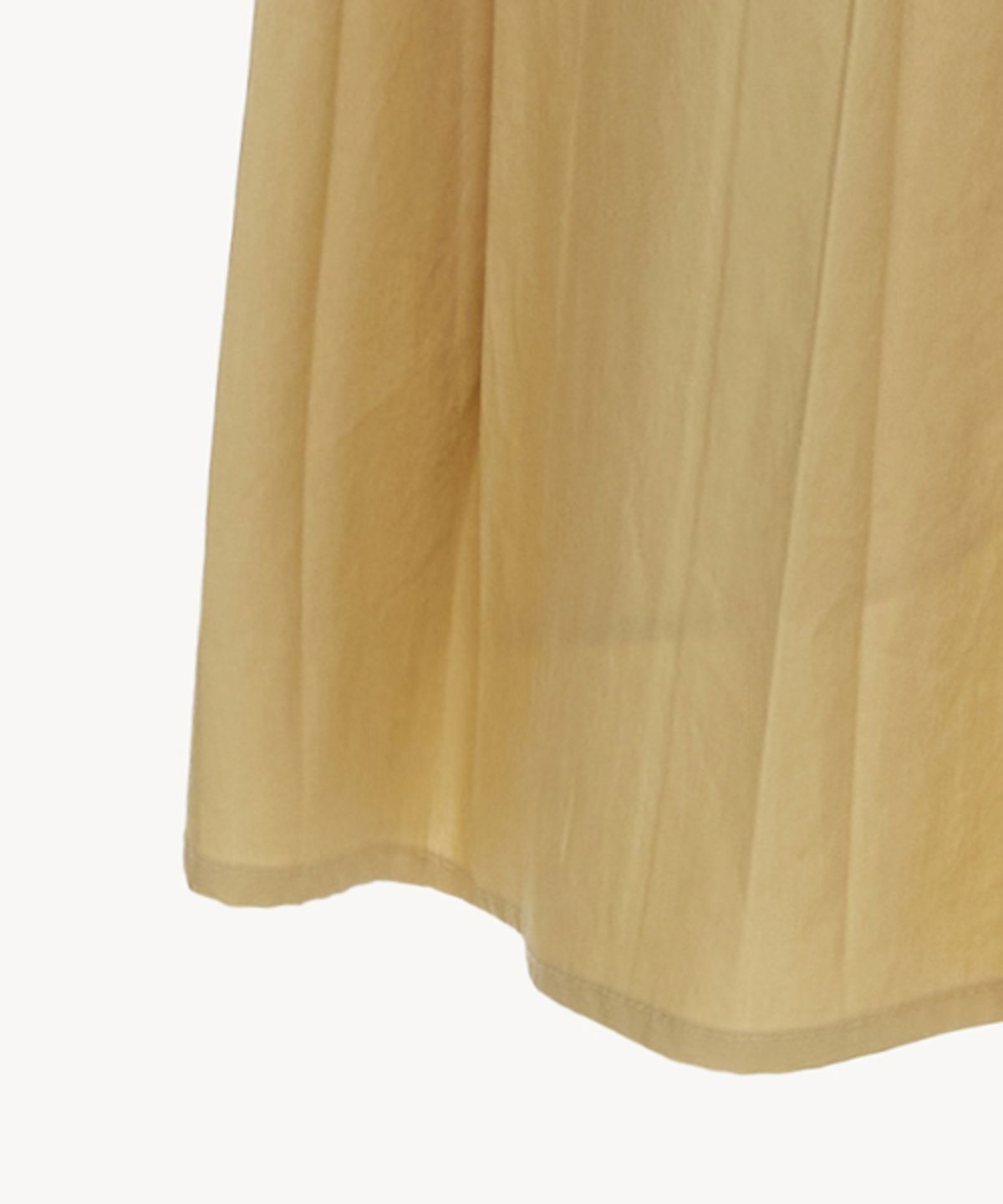 리디피(RIDIFI) COTTON PLEATS SKIRT_BEIGE