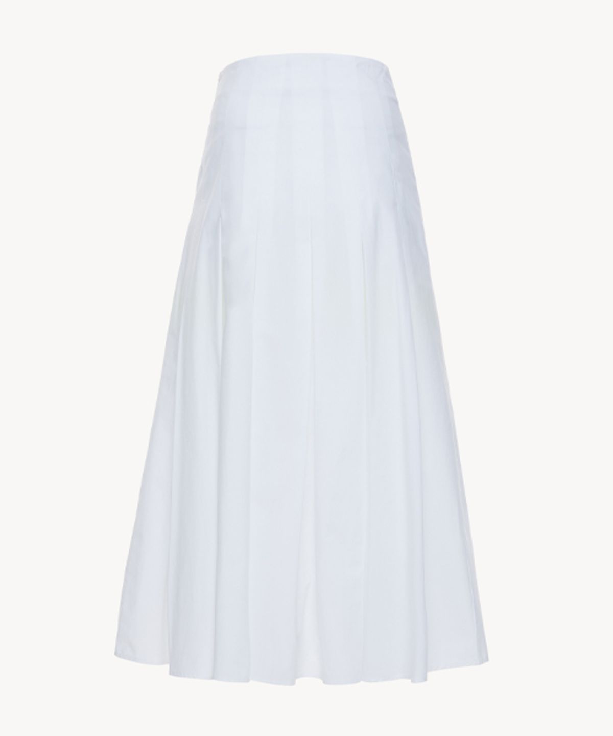 리디피(RIDIFI) COTTON PLEATS SKIRT_WHITE