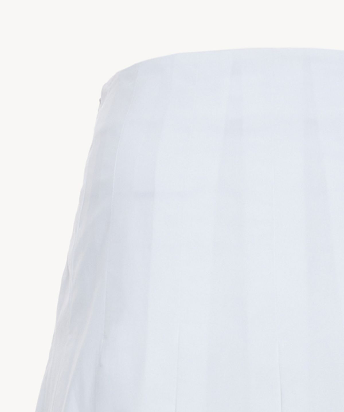 리디피(RIDIFI) COTTON PLEATS SKIRT_WHITE
