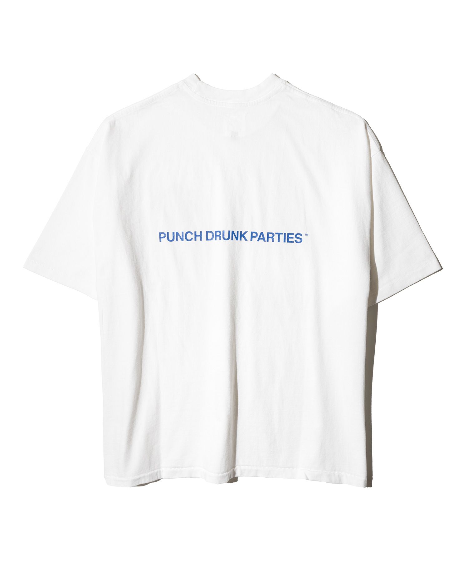 펀치드렁크파티즈(PUNCH DRUNK PARTIES) Basic Logo T-shirt (WHITE