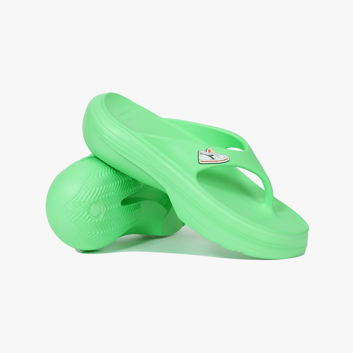 디아도라(diadora) 리부츠 버블 플립플랍 NEON GREEN