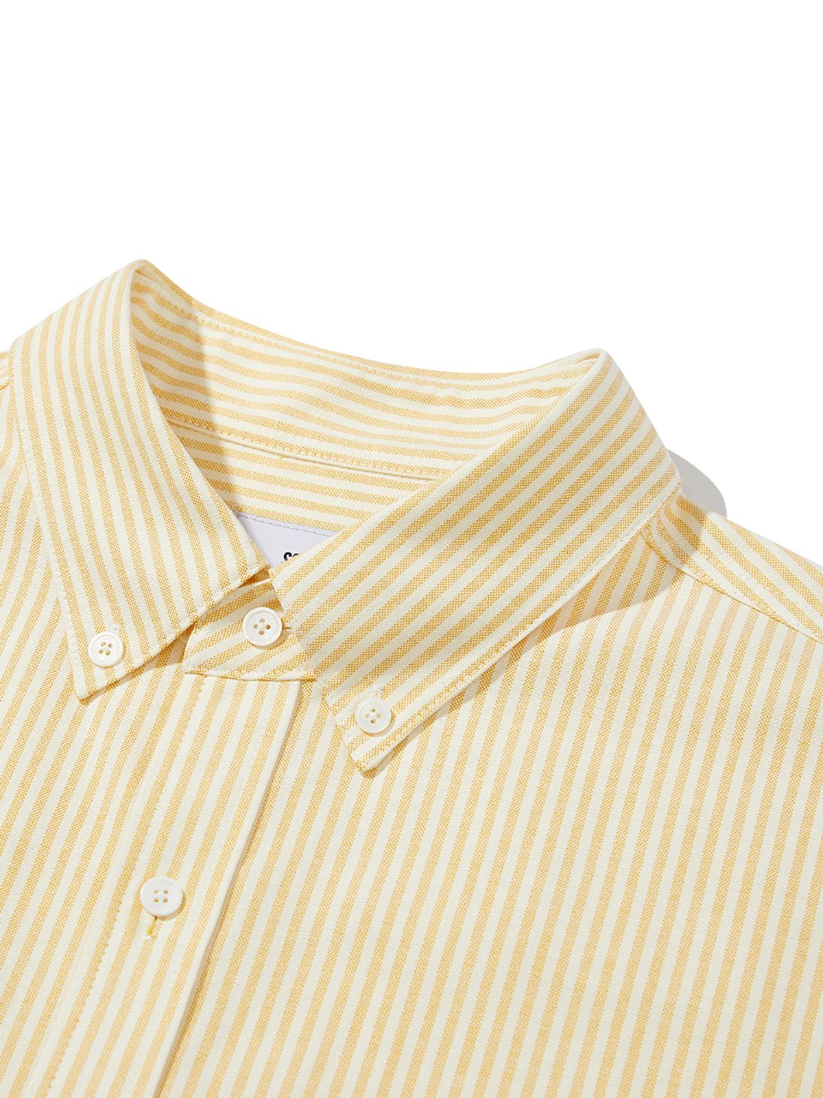 사운즈라이프(SOUNDSLIFE) Big fit Oxford Stripe Shirt Yellow