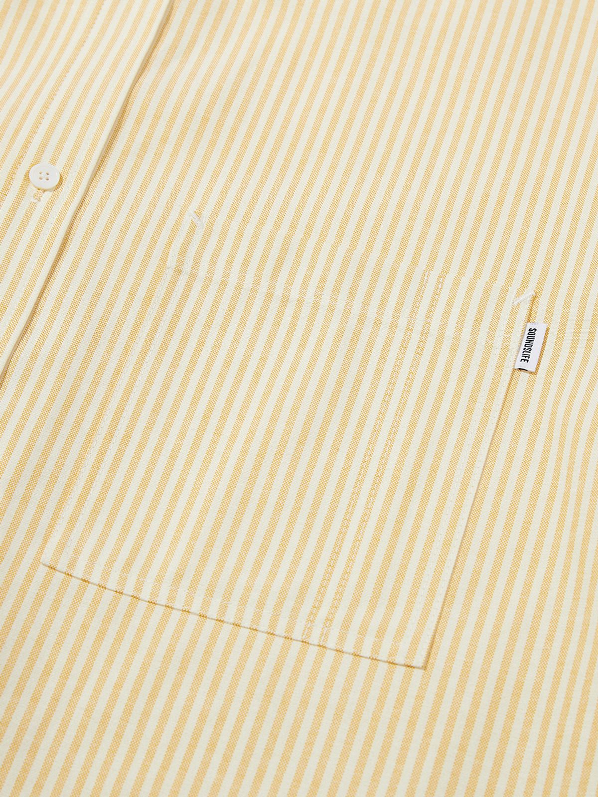 사운즈라이프(SOUNDSLIFE) Big fit Oxford Stripe Shirt Yellow