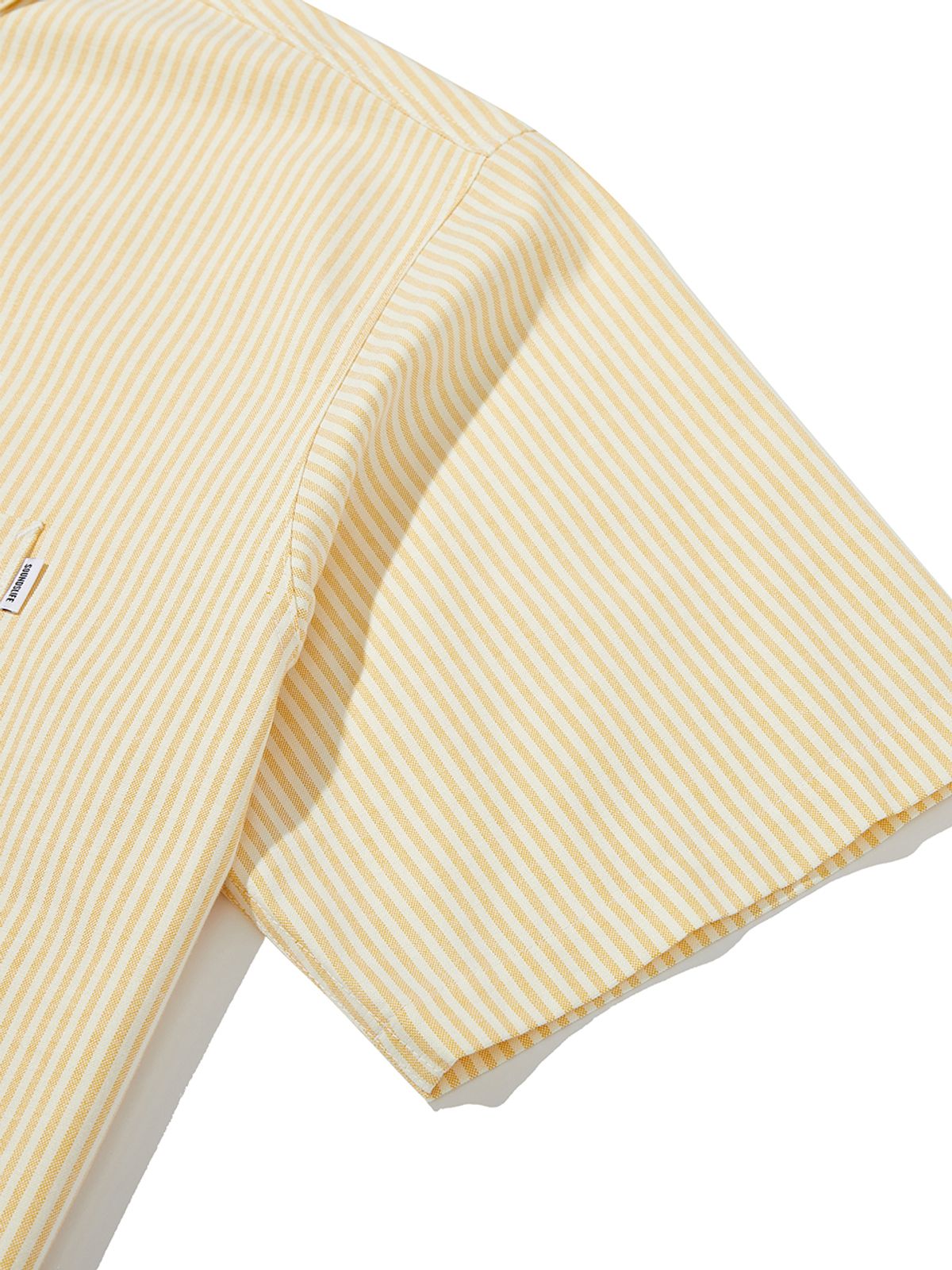 사운즈라이프(SOUNDSLIFE) Big fit Oxford Stripe Shirt Yellow