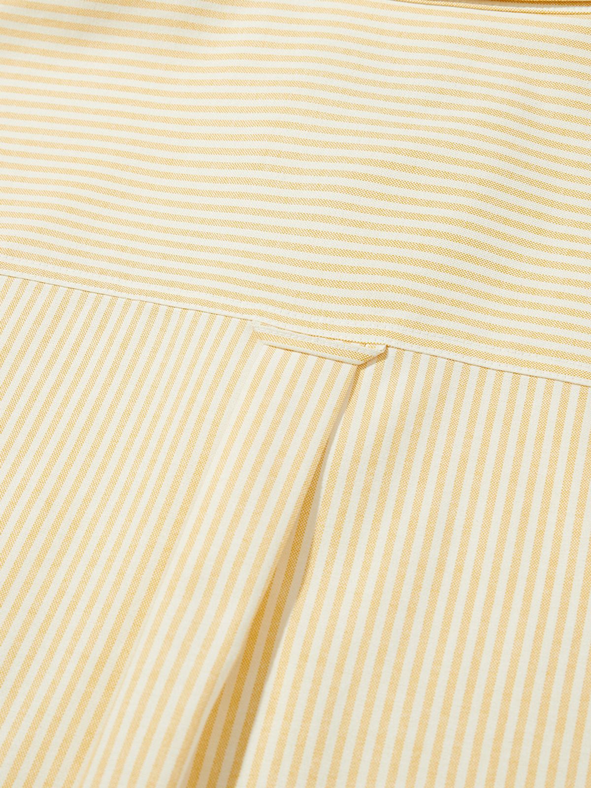 사운즈라이프(SOUNDSLIFE) Big fit Oxford Stripe Shirt Yellow