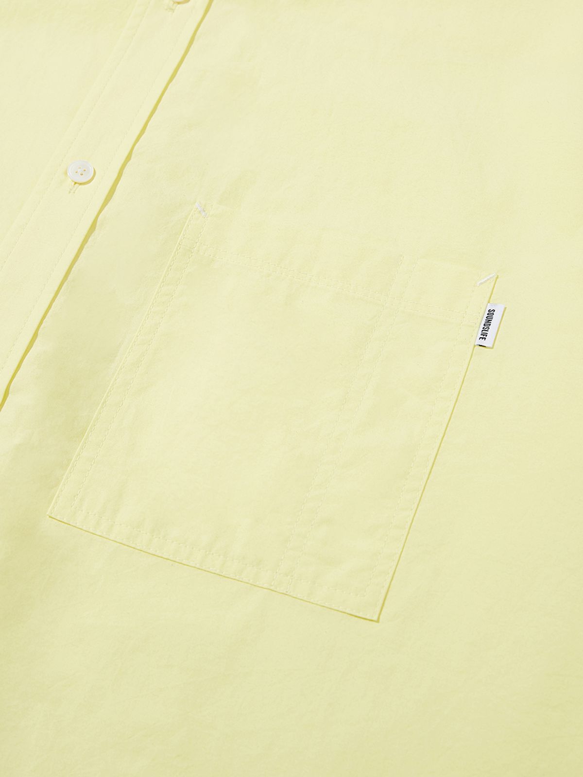 사운즈라이프(SOUNDSLIFE) Big Fit Short Sleeve Shirt Yellow