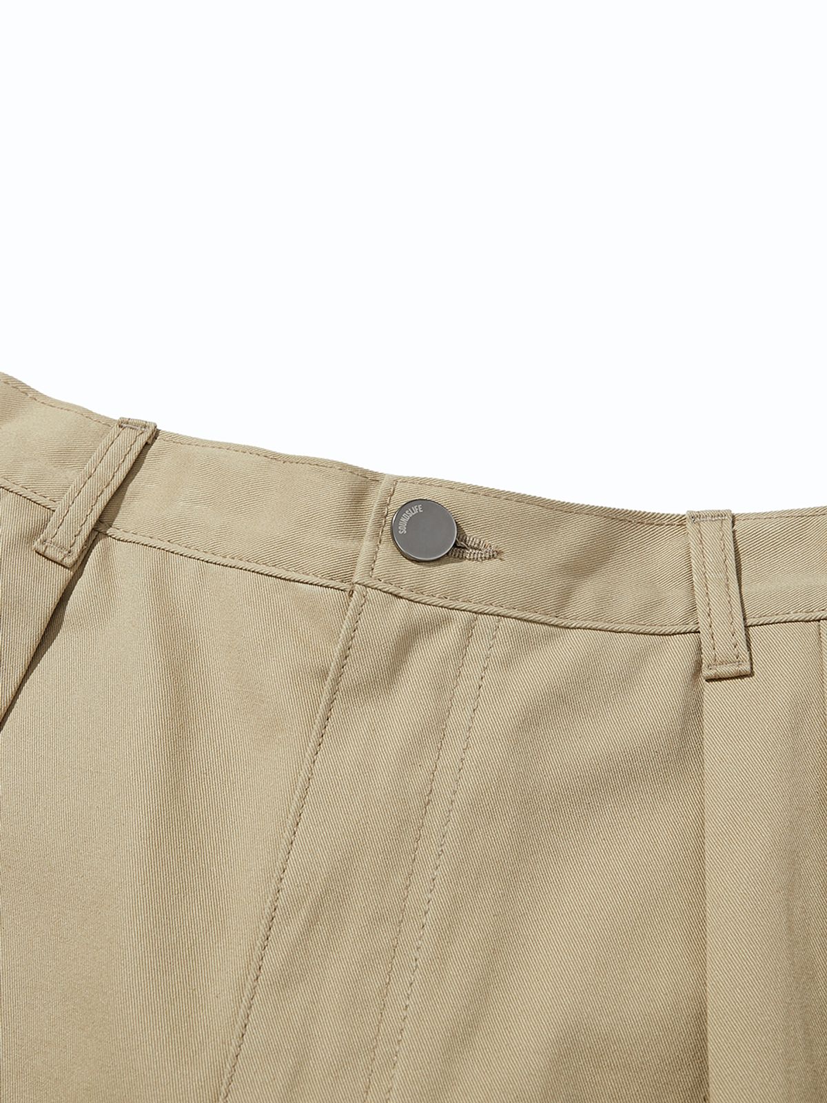 사운즈라이프(SOUNDSLIFE) Steady Balloon Two-Tuck Shorts Beige