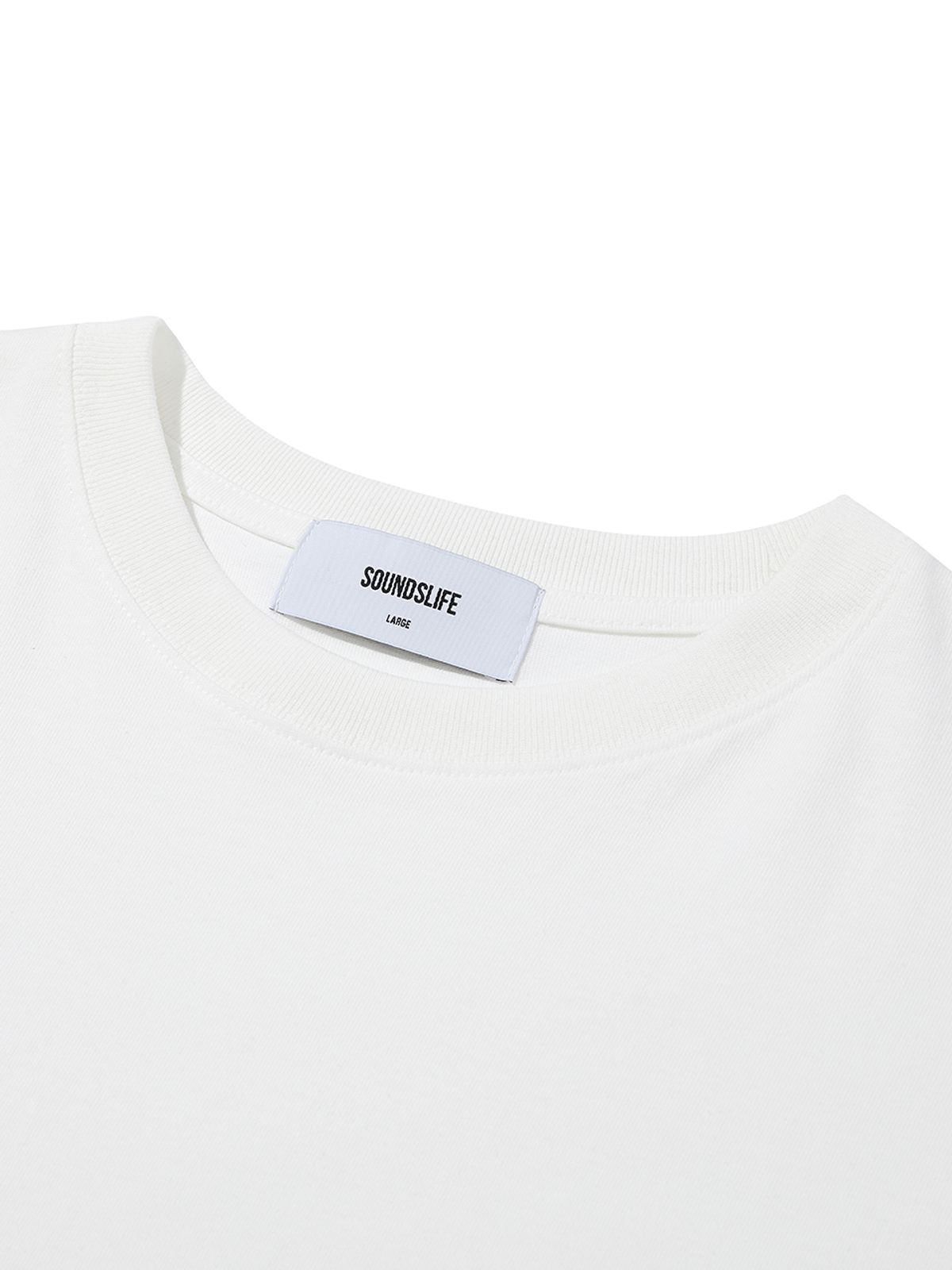 사운즈라이프(SOUNDSLIFE) Vacation Small Logo T-Shirt Off White