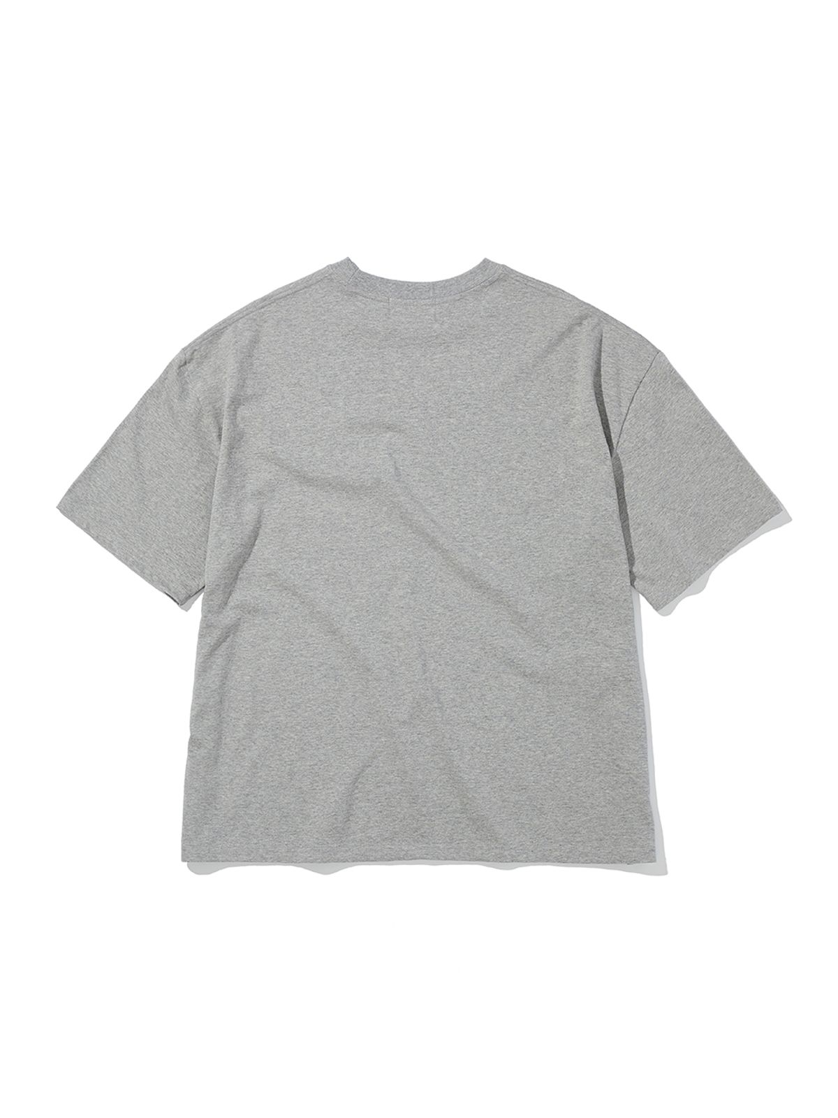 사운즈라이프(SOUNDSLIFE) Vacation Small Logo T-Shirt Melange Grey