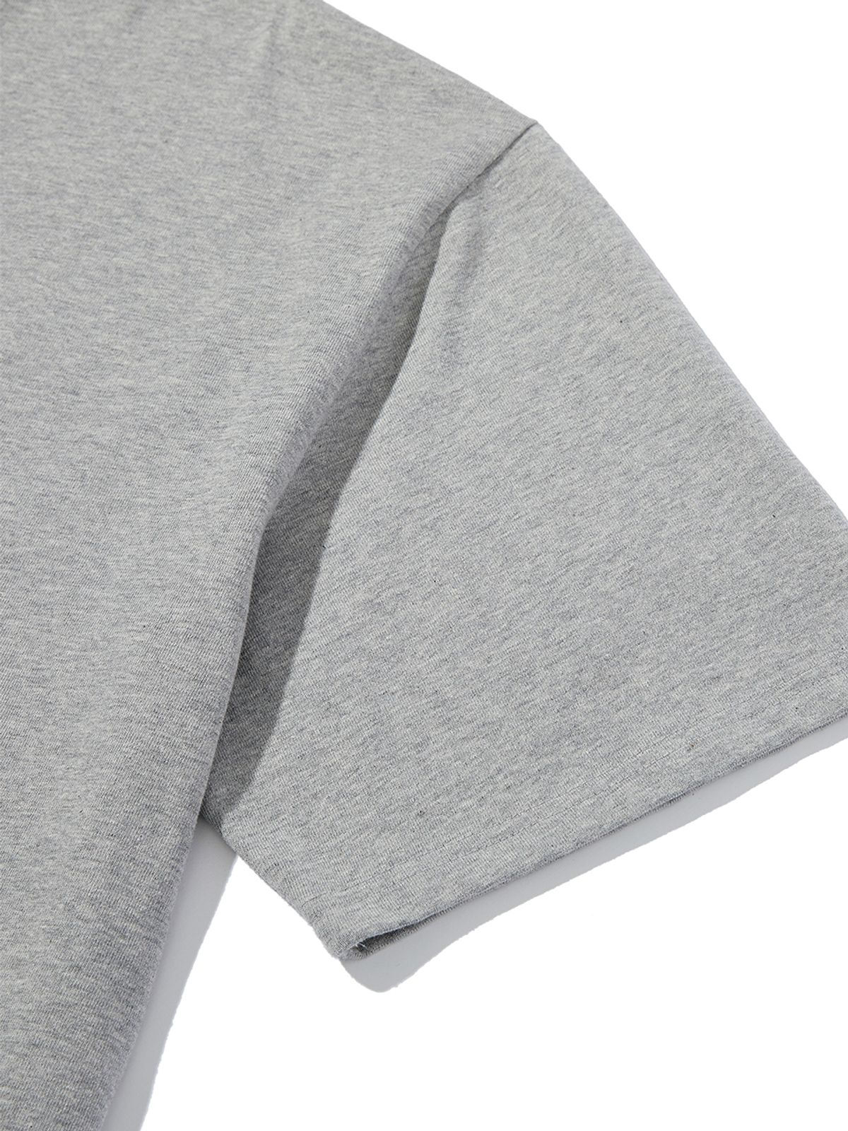 사운즈라이프(SOUNDSLIFE) Vacation Small Logo T-Shirt Melange Grey