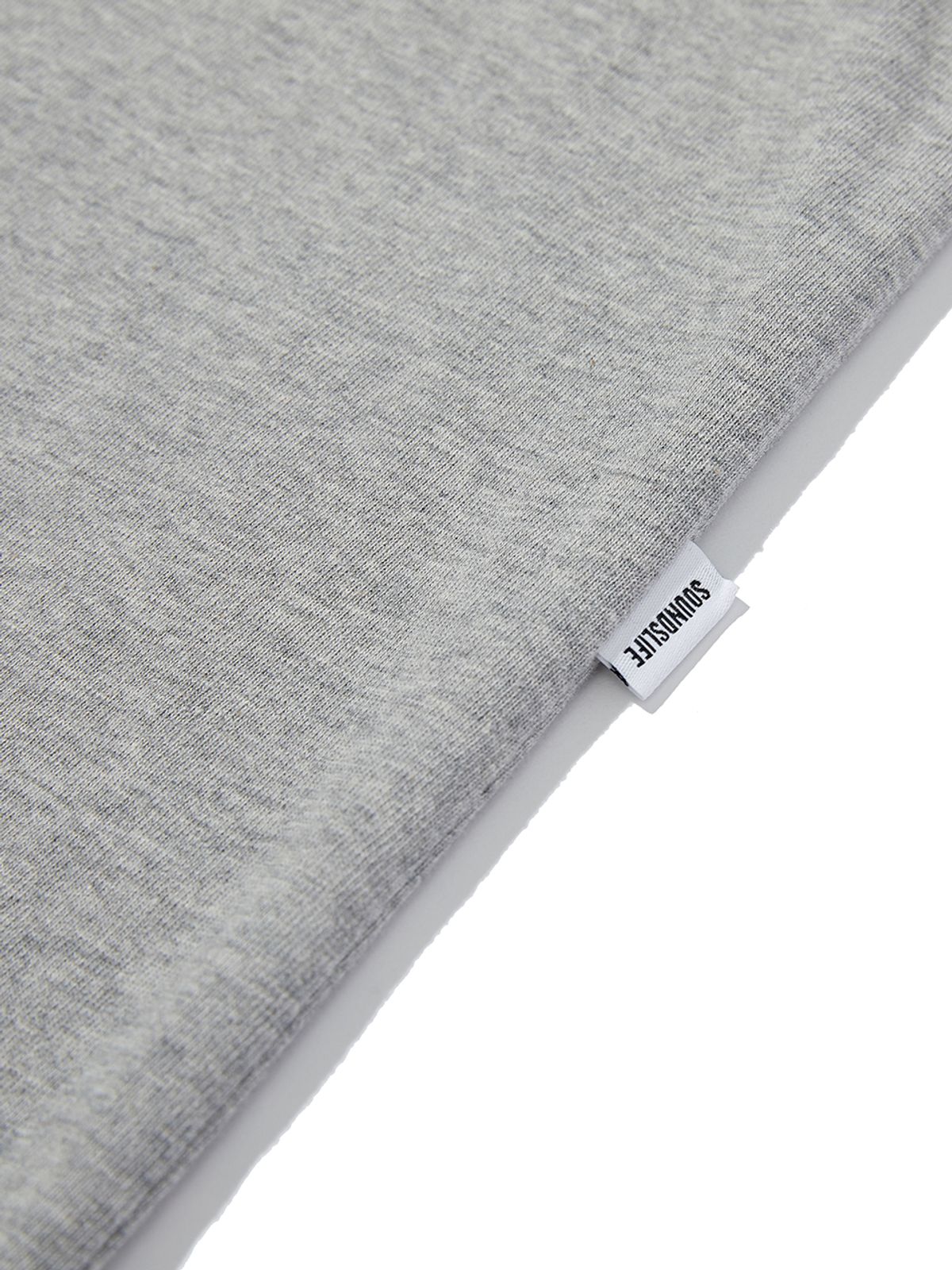 사운즈라이프(SOUNDSLIFE) Vacation Small Logo T-Shirt Melange Grey