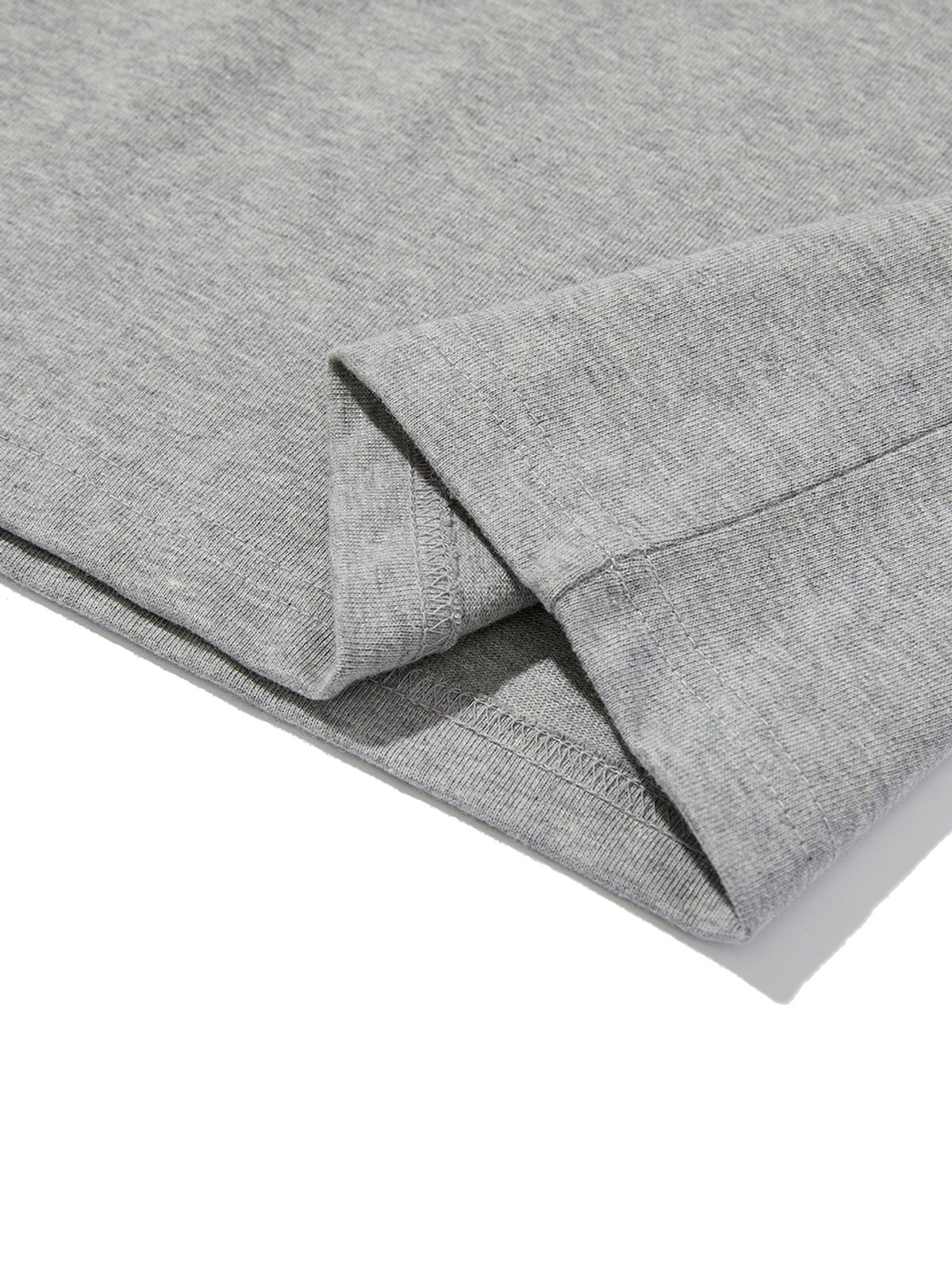 사운즈라이프(SOUNDSLIFE) Vacation Small Logo T-Shirt Melange Grey