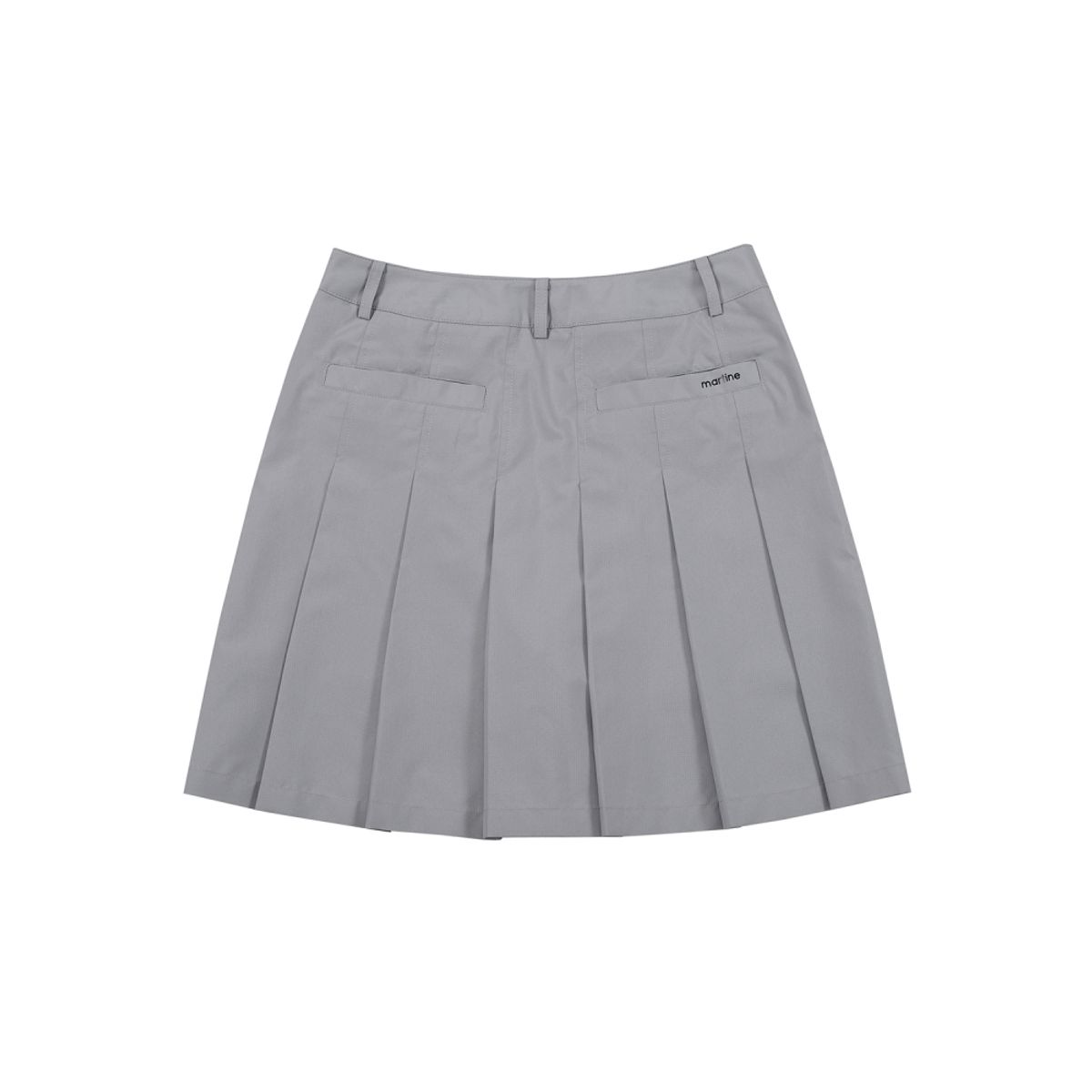 마틴골프(MARTINE GOLF) Out Pocket Pleats Skirt_Grey