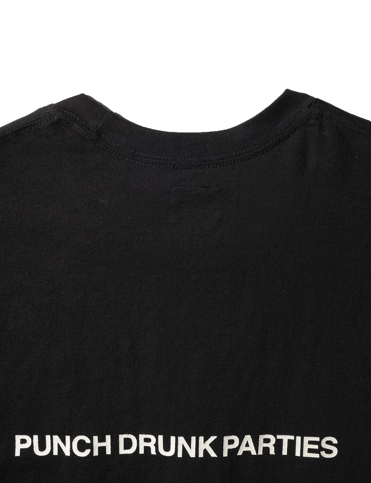 펀치드렁크파티즈(PUNCH DRUNK PARTIES) Circle Logo Narrow Tee (BLACK)